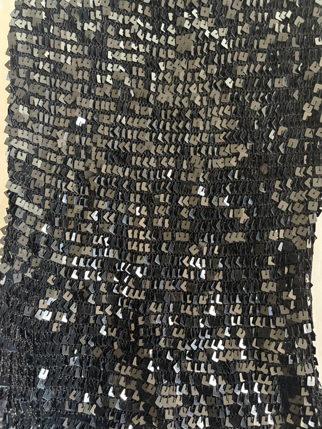 Vintage Y2K Black Crochet Sequin Tank