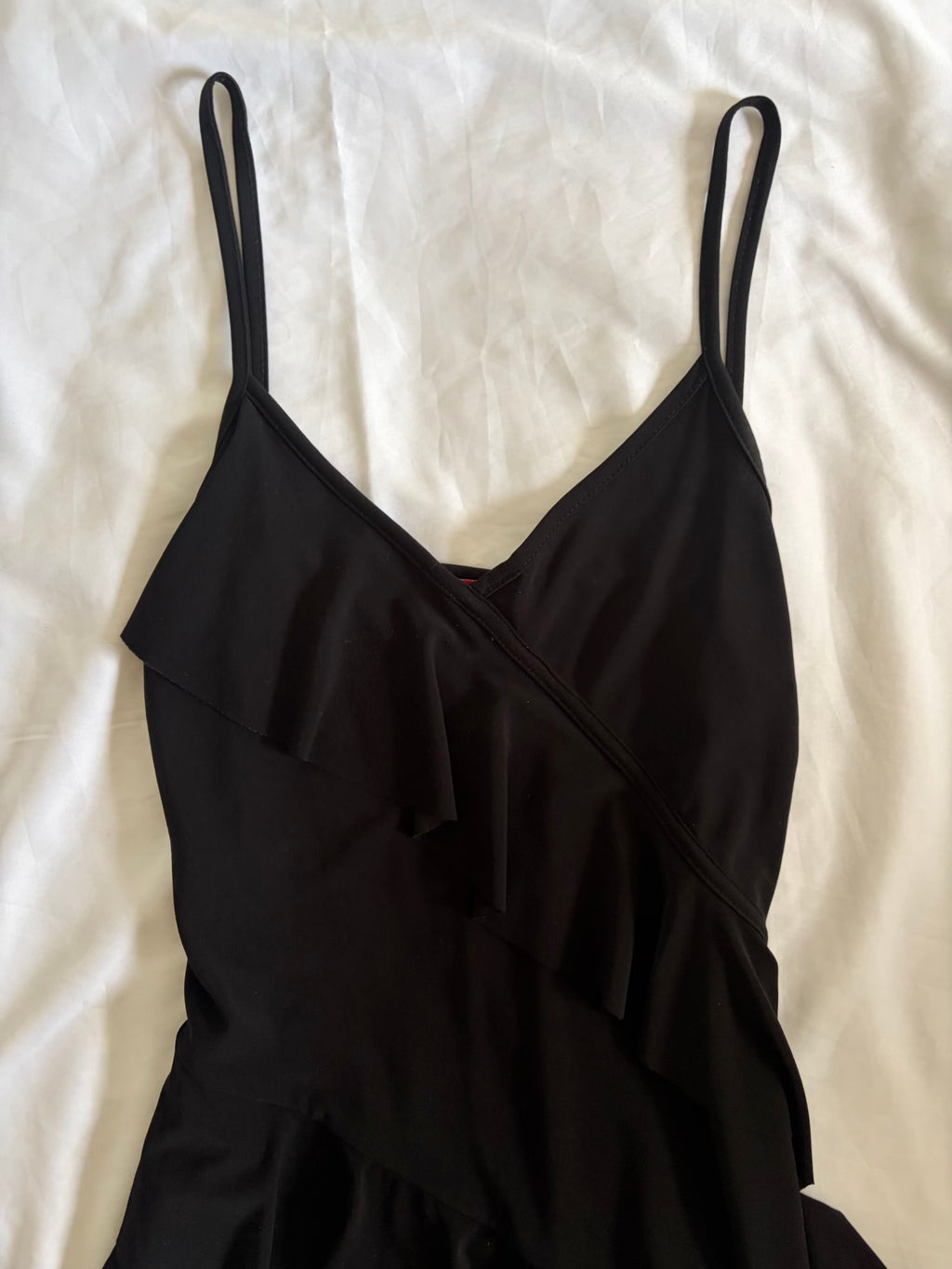 Vintage 1990s Black Dark Fairy Cami with Long Asymmetrical Hem