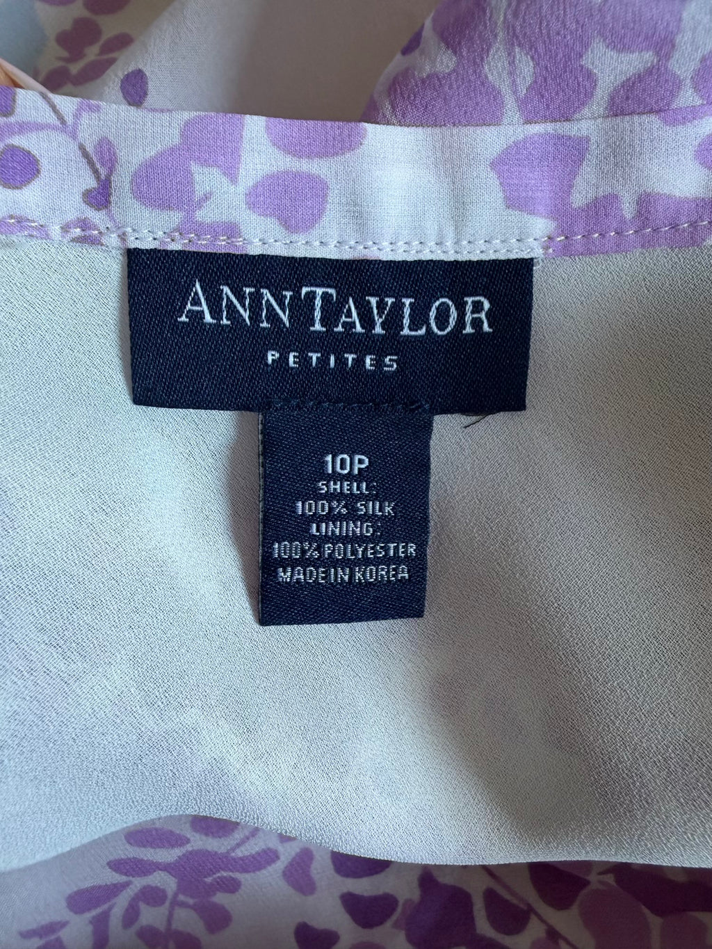 Vintage 1990s Silk Pastel Lilac and Blue Midi Skirt