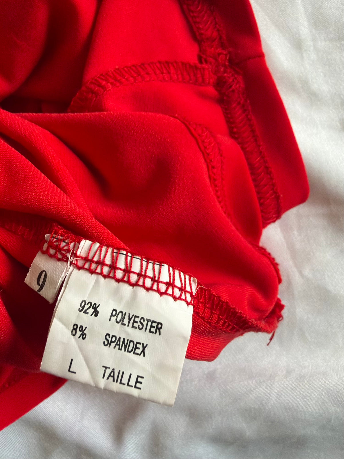 Vintage Y2K Red Cami with Beaded Sequins and Diamante Straps