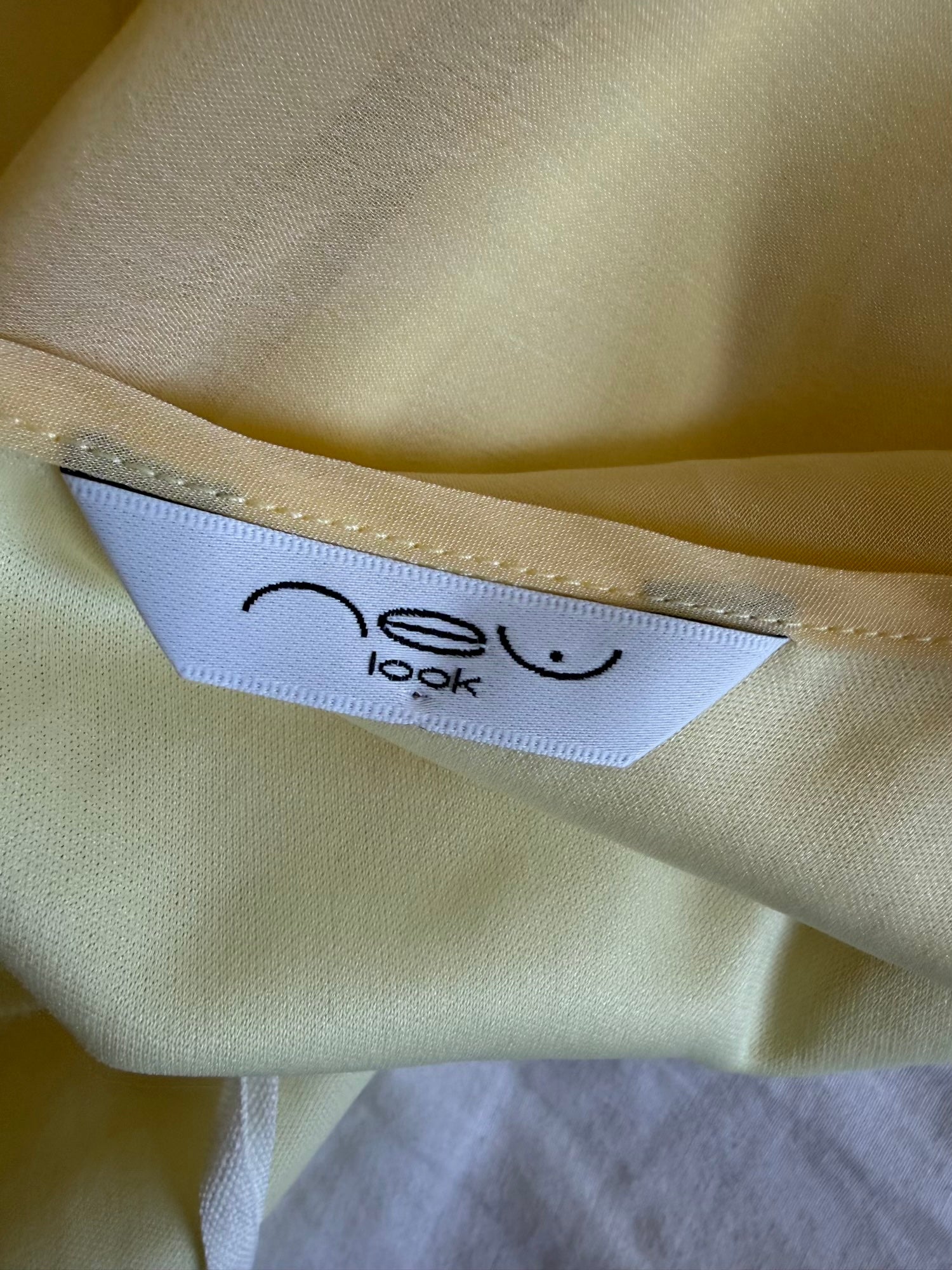 Vintage Y2K butter yellow asymmetrical hem fairy cami with ruffle sleeve detail