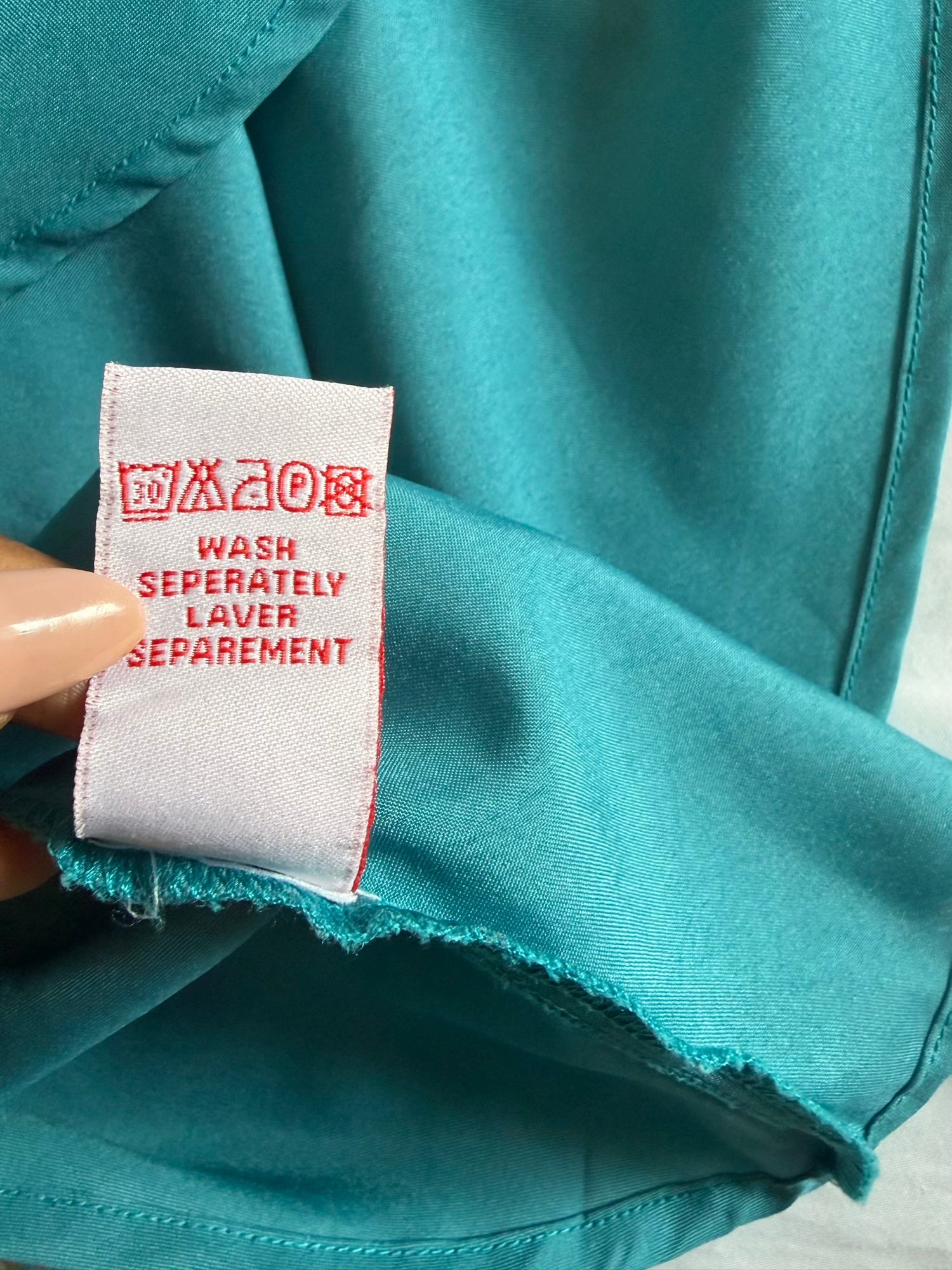 Vintage Y2K Green and Teal Floral Cami with Sequins and Beaded Detail
