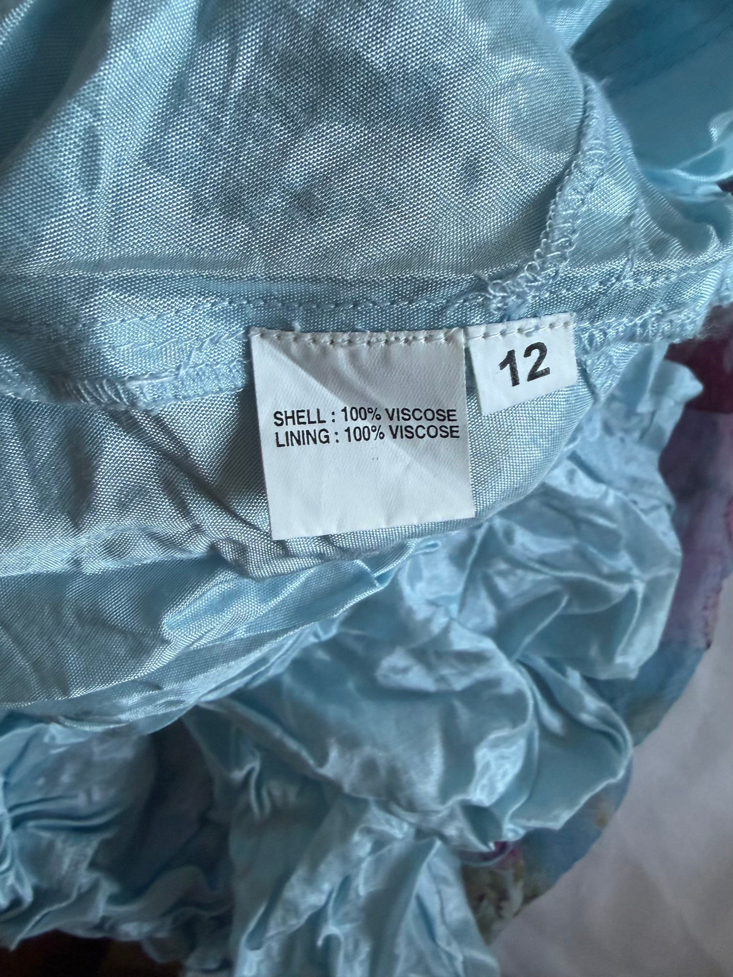 Vintage Y2K Italian blue floral maxi fairy floaty dress