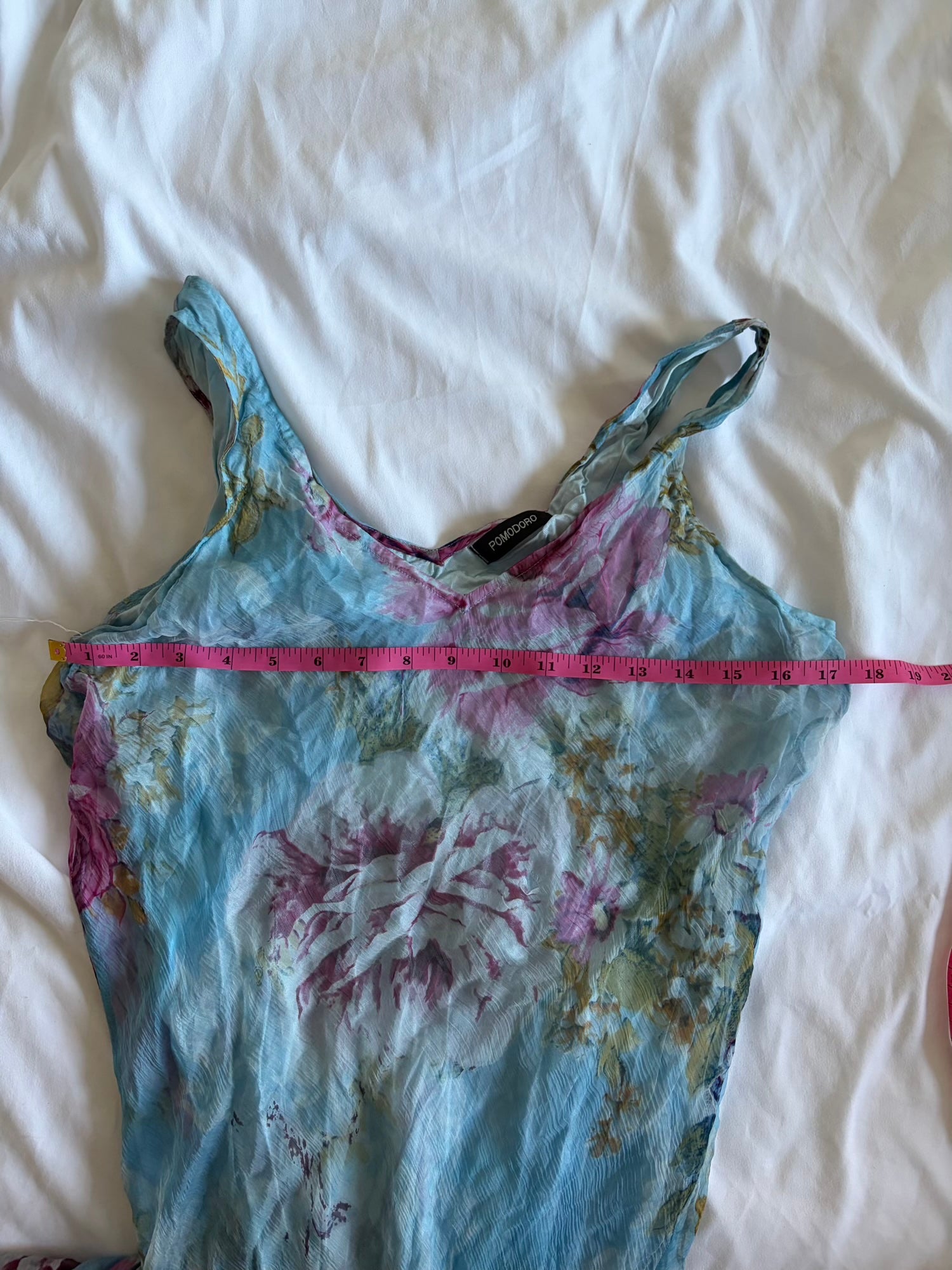 Vintage Y2K Italian blue floral maxi fairy floaty dress