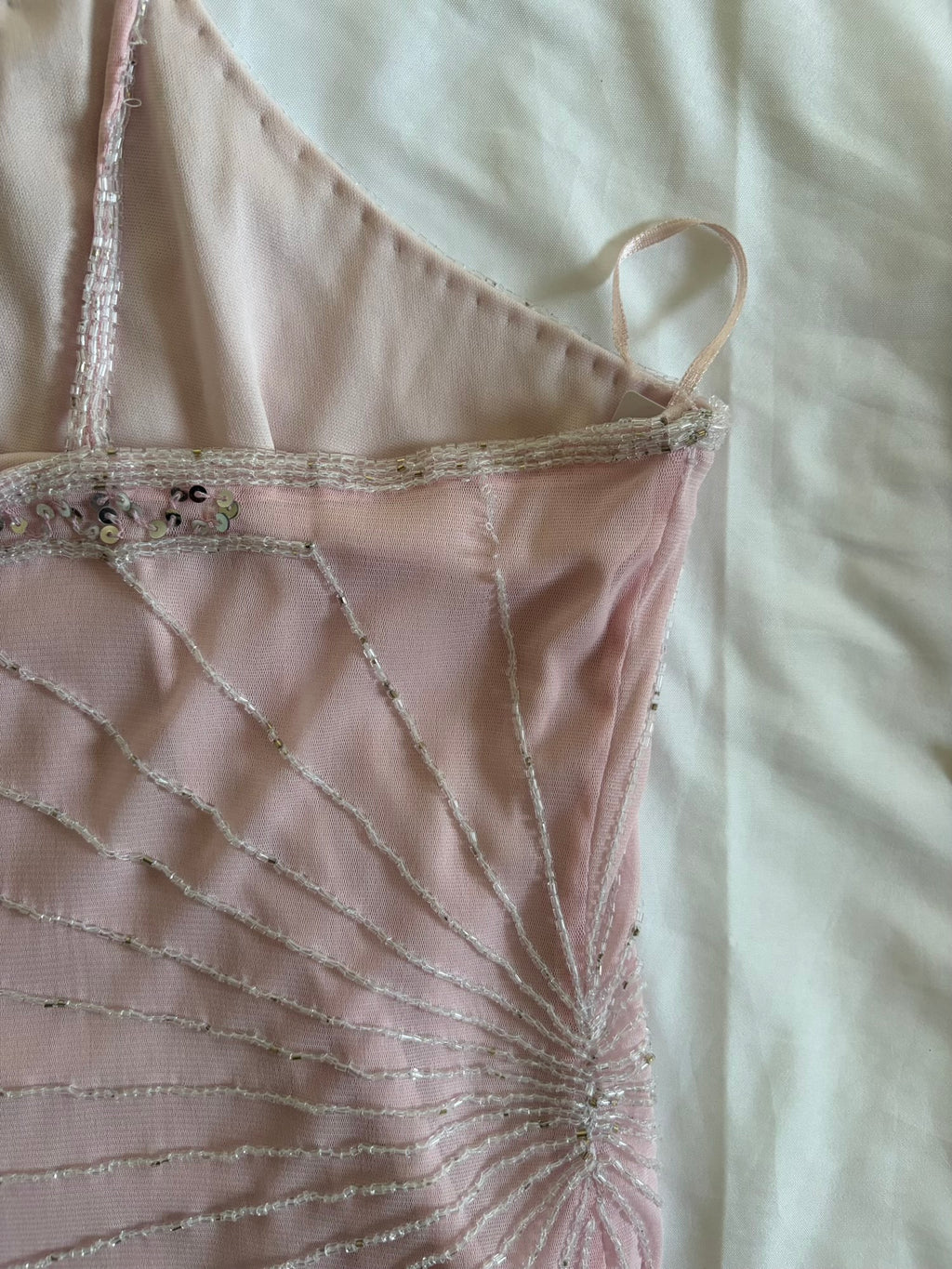 Vintage Y2K Viral Baby Sequin and Beaded Cami
