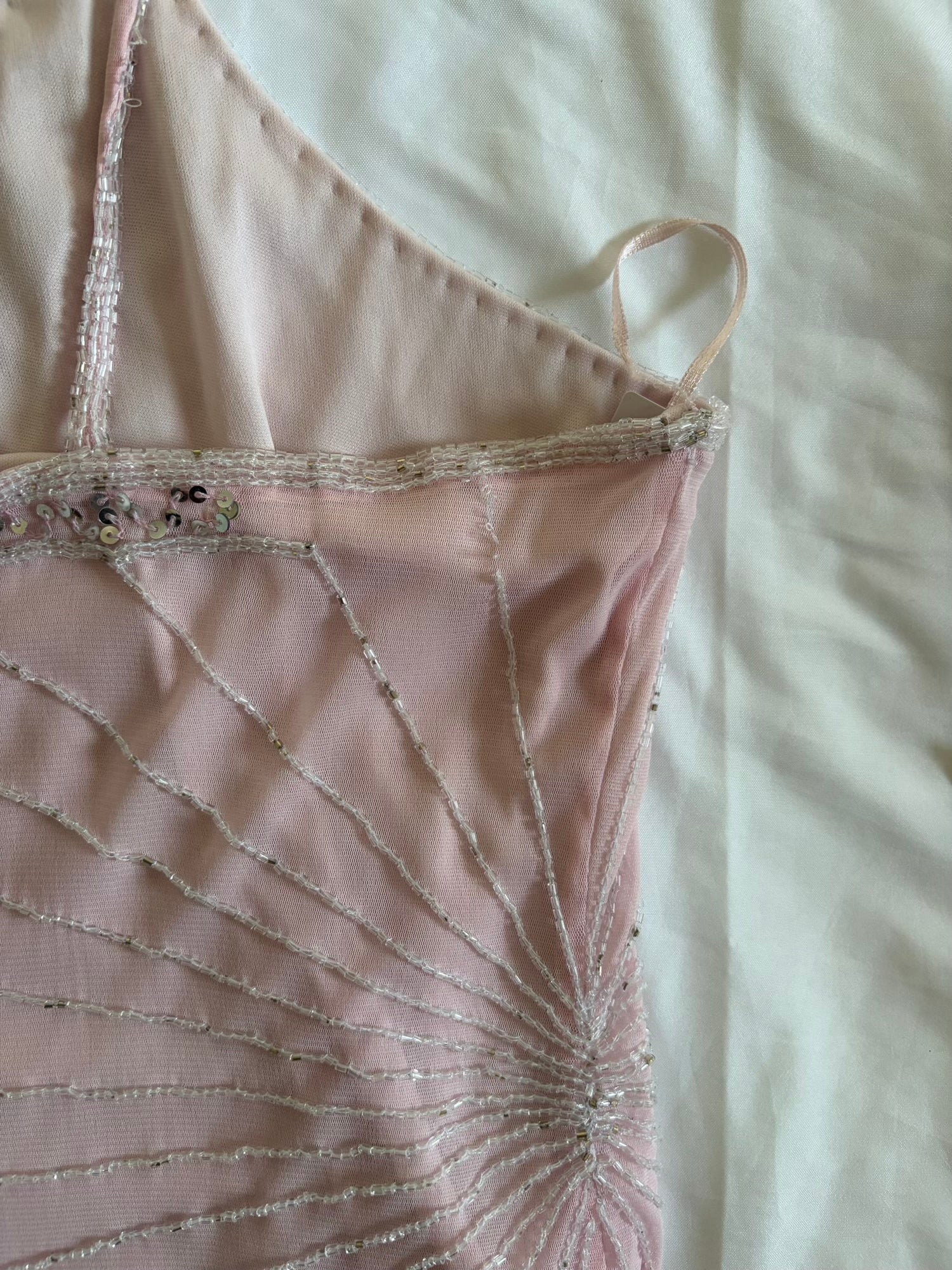 Vintage Y2K Viral Baby Sequin and Beaded Cami