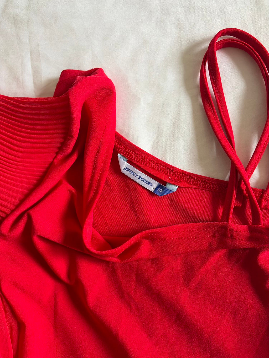 Vintage 1990s One Shoulder Bell Sleeve Top