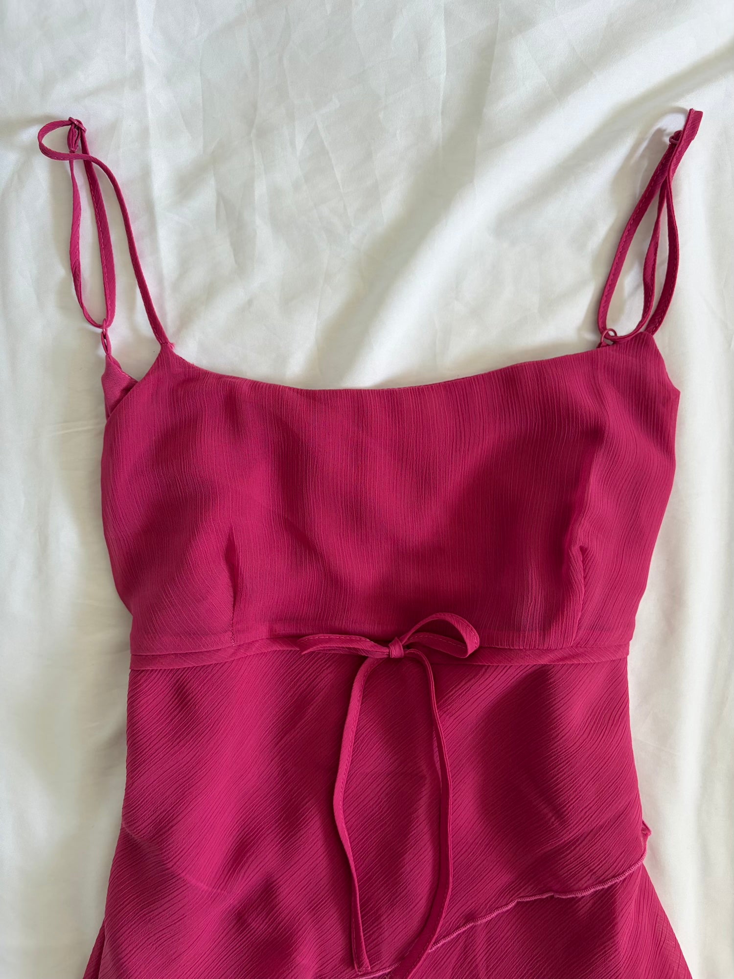 Vintage 1990s Raspberry Pink Layered Cami