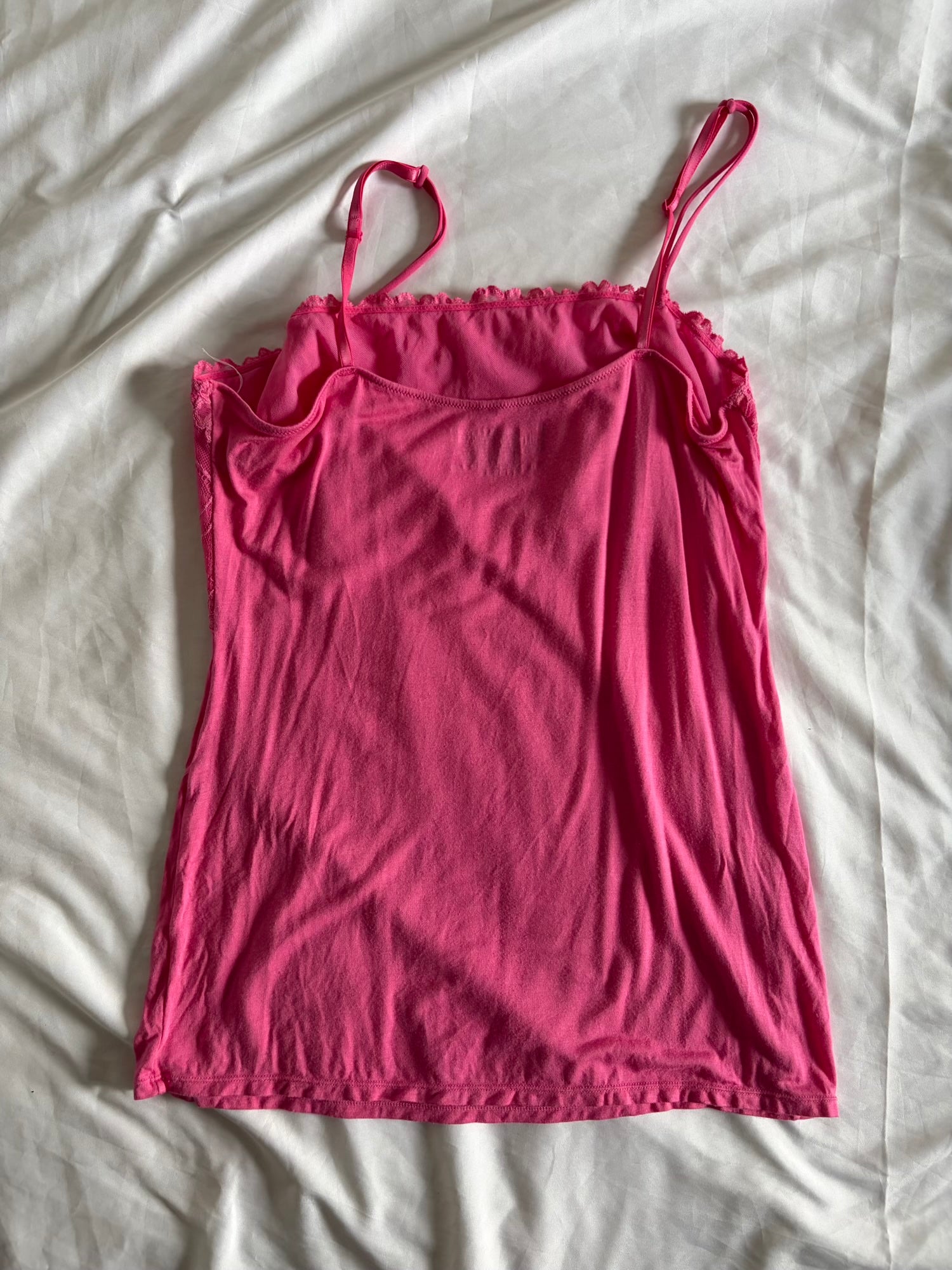 Vintage Y2K Pink Lace Bust Cami