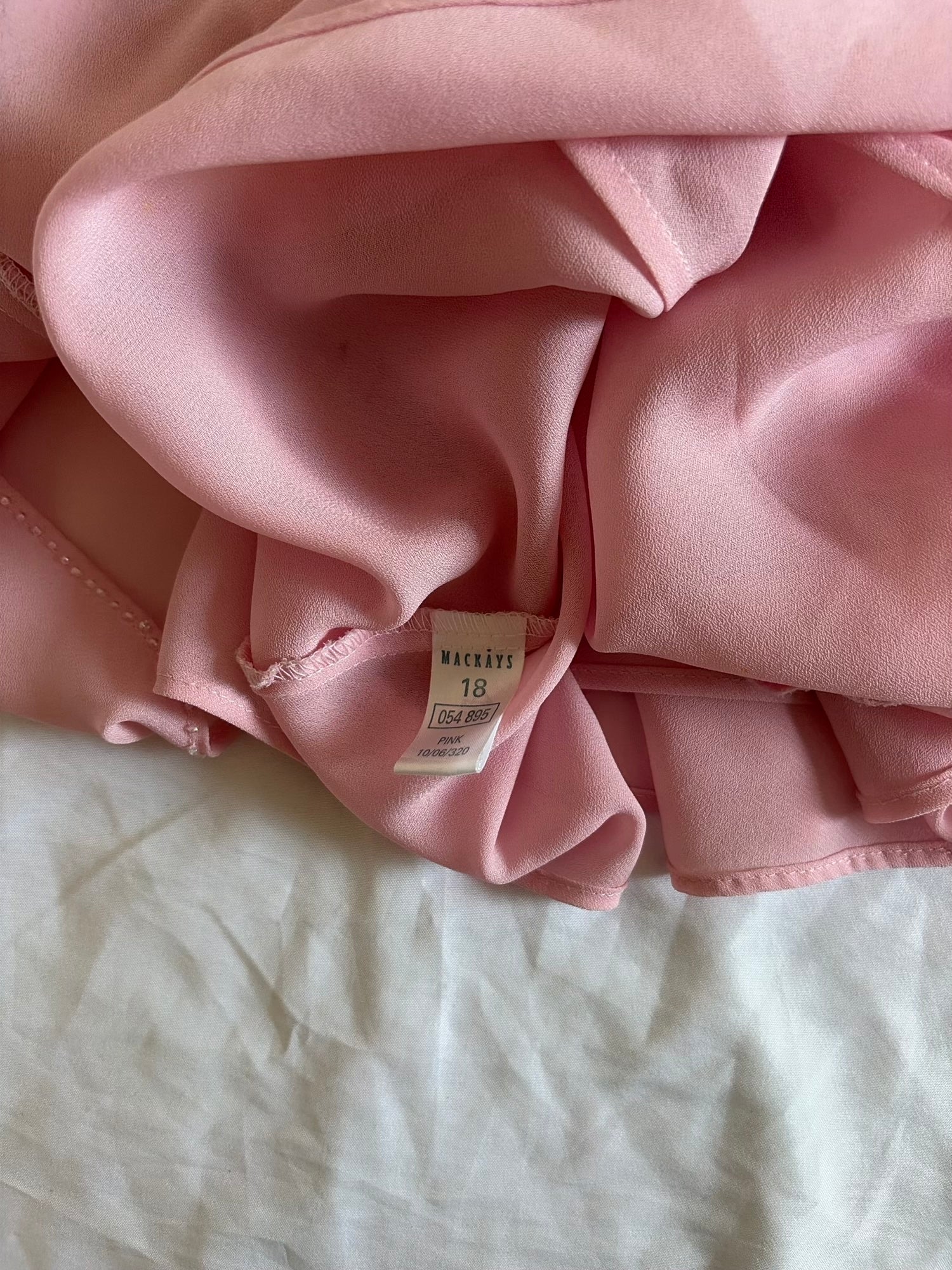 Vintage 1990s Baby Pink Beaded Floaty Sleeve Top with Embellishment and Sequins