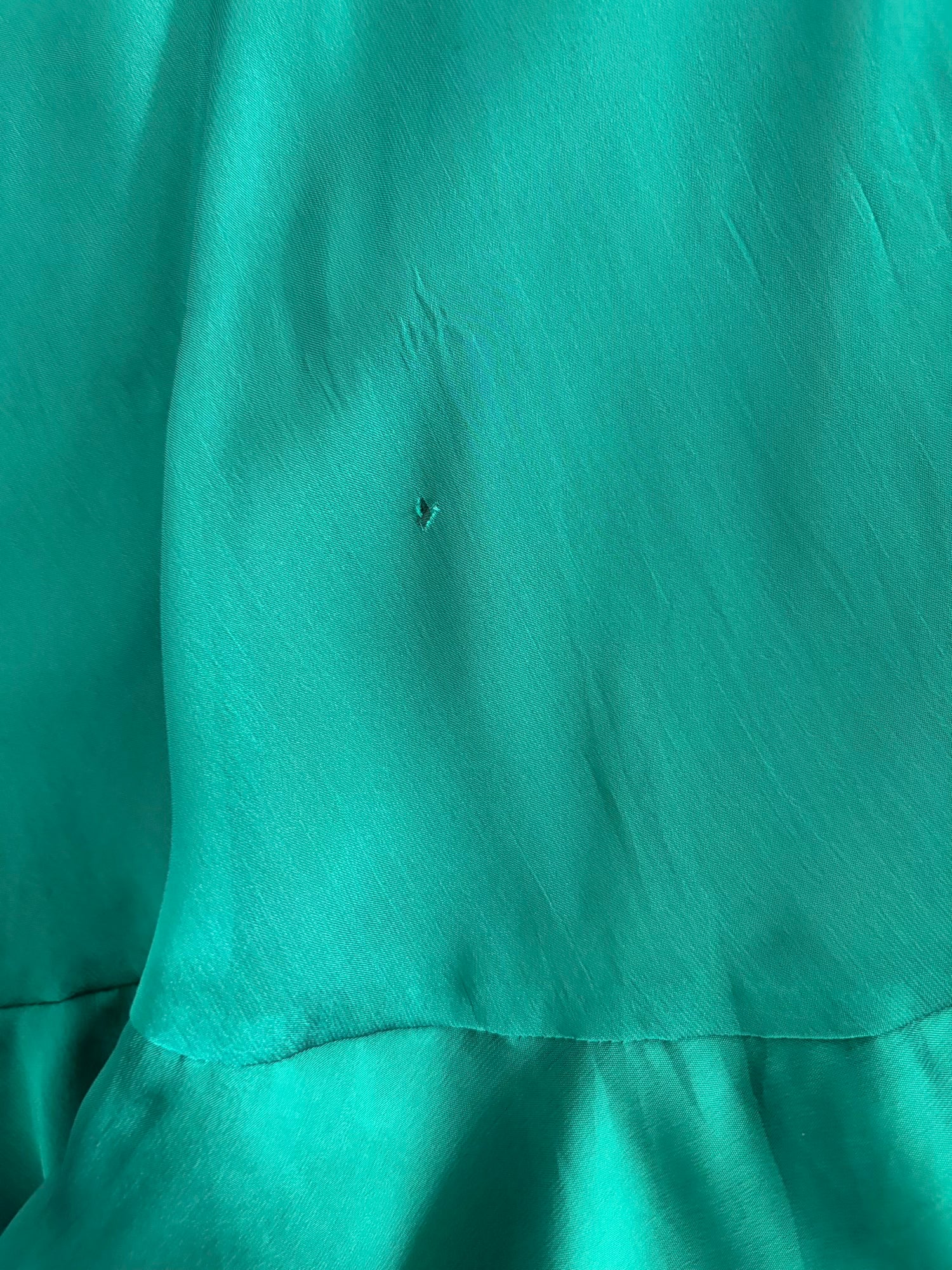 Vintage Y2K Teal Fairy Sheer Mini Asymmetrical Hem Dress with Lace and Sequins