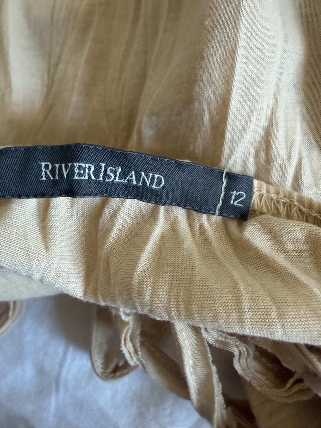 Vintage Y2K River Island asymmetrical hem fairy cami with contrast lace and sequins