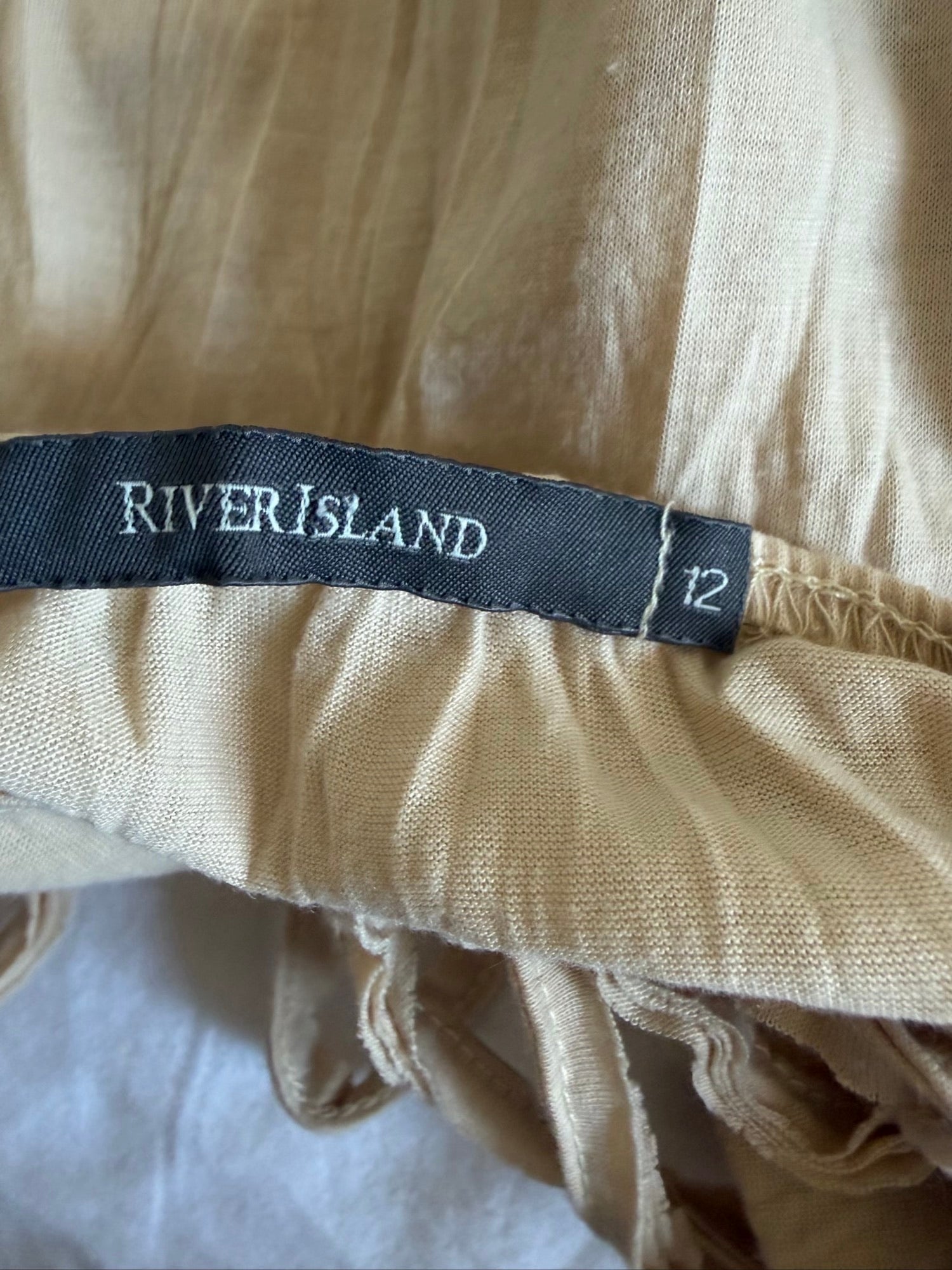Vintage Y2K River Island asymmetrical hem fairy cami with contrast lace and sequins