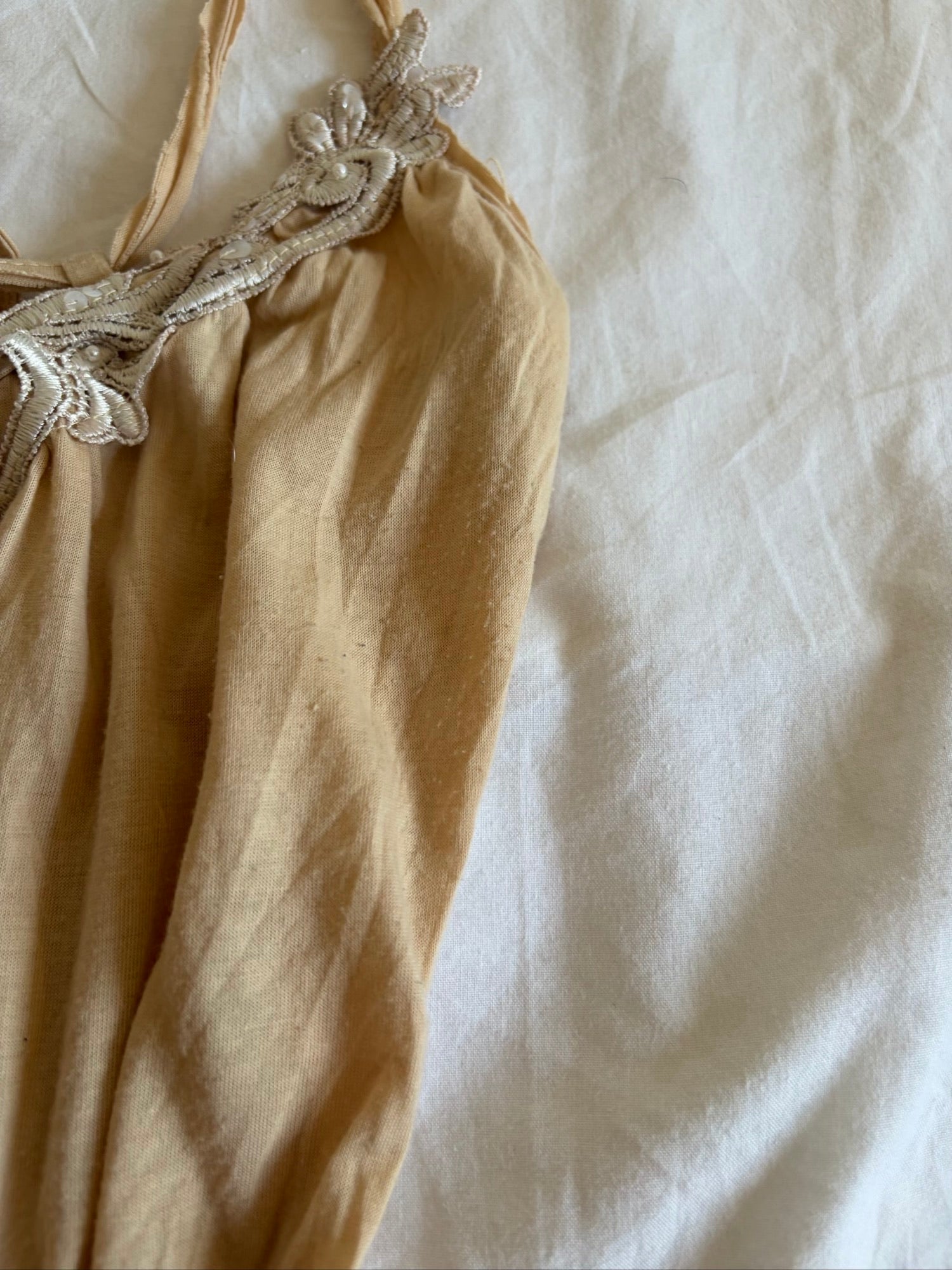 Vintage Y2K River Island asymmetrical hem fairy cami with contrast lace and sequins