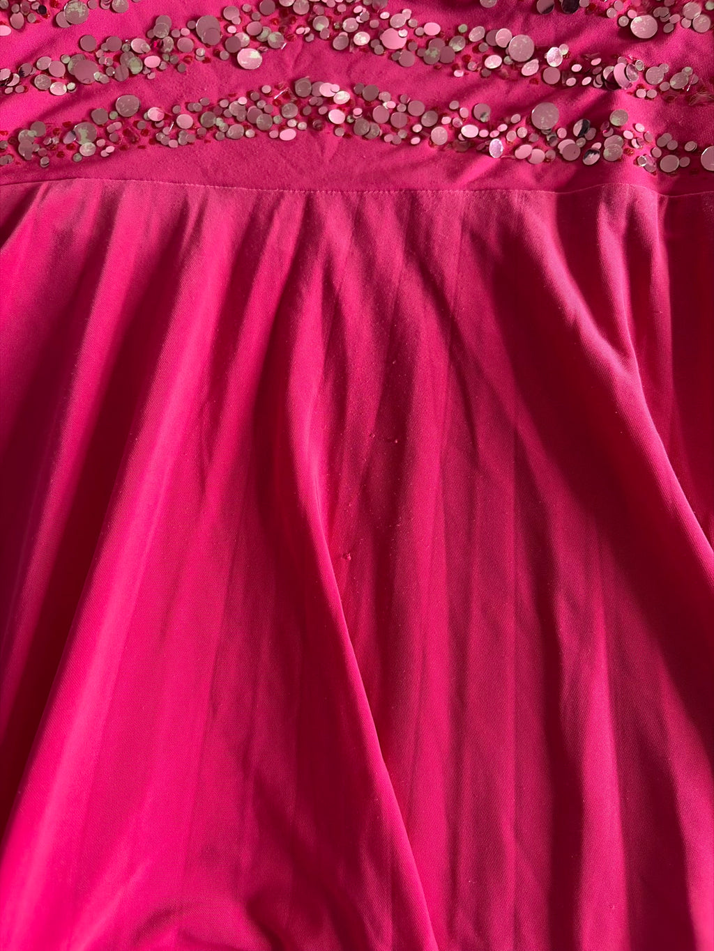 Vintage Y2K Hot Pink Cami with Sparkly Upper Detailing