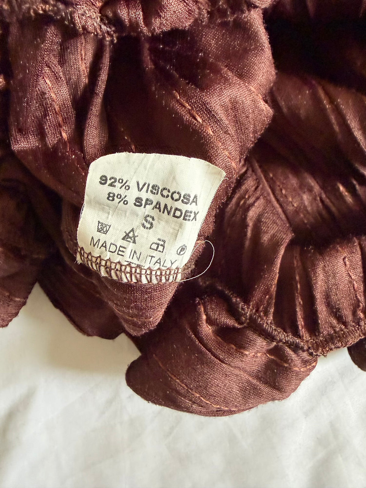 Vintage 1990s Brown Velvet Babydoll Cami with Sequins