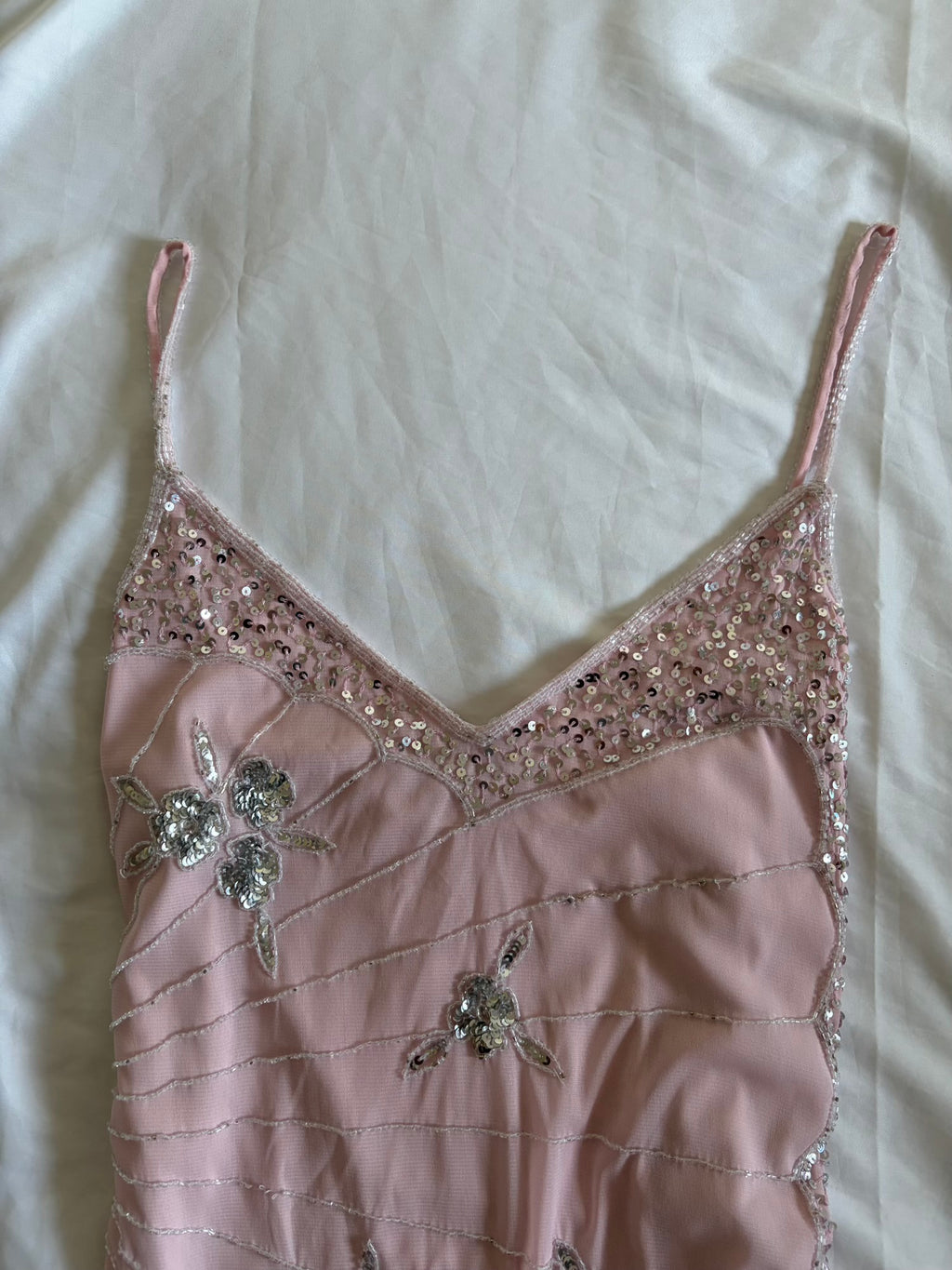 Vintage Y2K Viral Baby Sequin and Beaded Cami