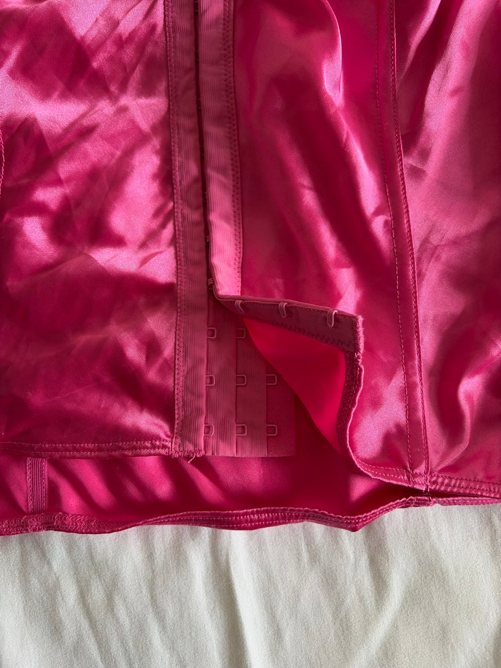 Vintage 1990s Italian Bubble Gum Pink Satin Cami