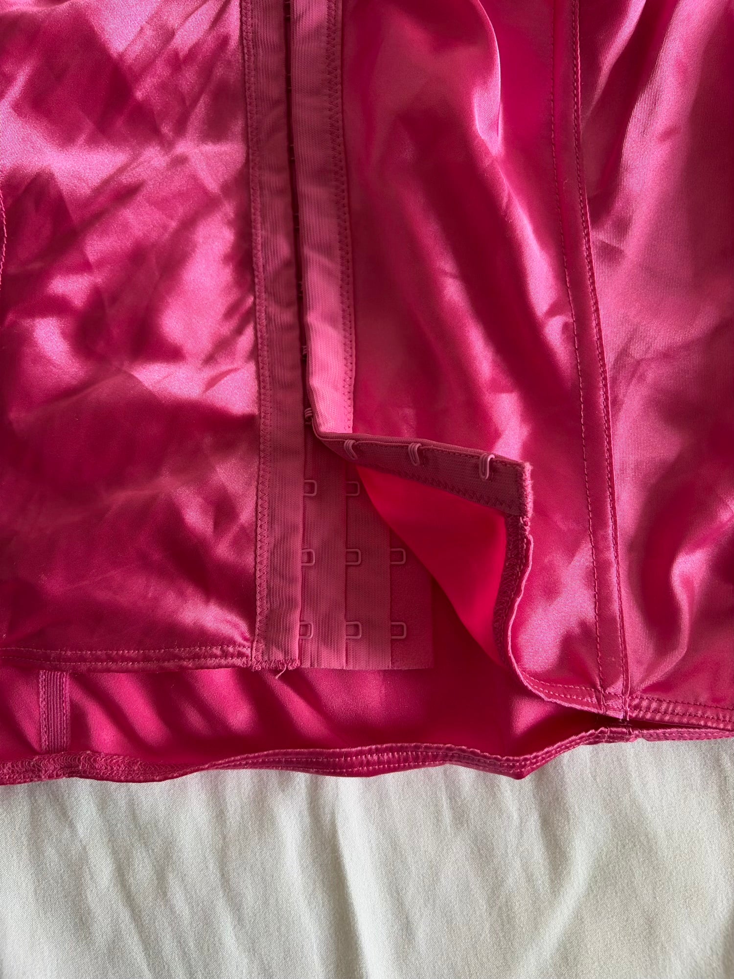 Vintage 1990s Italian Bubble Gum Pink Satin Cami
