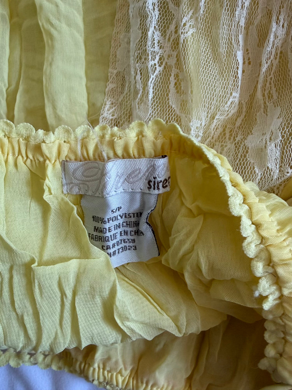 Vintage Y2K rare yellow fairy patchwork style midi skirt with sequins