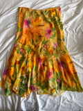 Vintage Y2K Yellow Hawaii Mermaid Hem Skirt