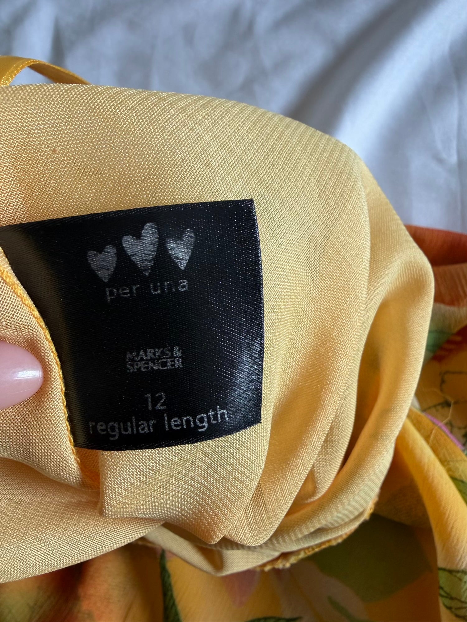 Vintage Y2K Yellow Hawaii Mermaid Hem Skirt