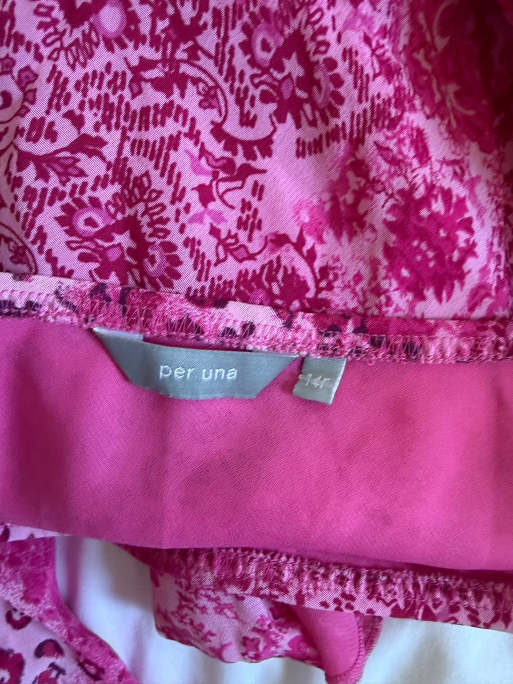 Vintage Y2K pink paisley and floral mermaid fairy hem midi skirt