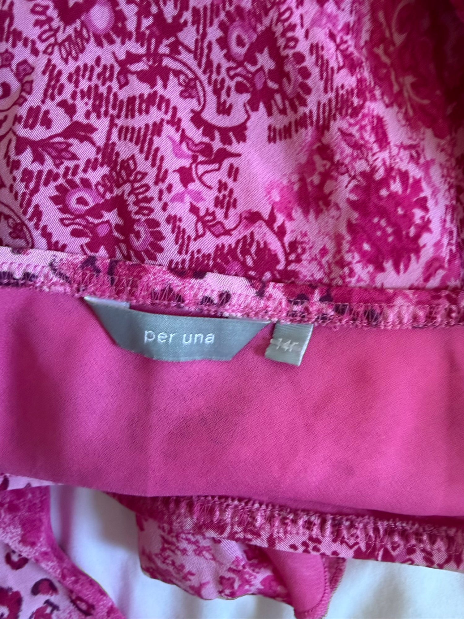 Vintage Y2K pink paisley and floral mermaid fairy hem midi skirt