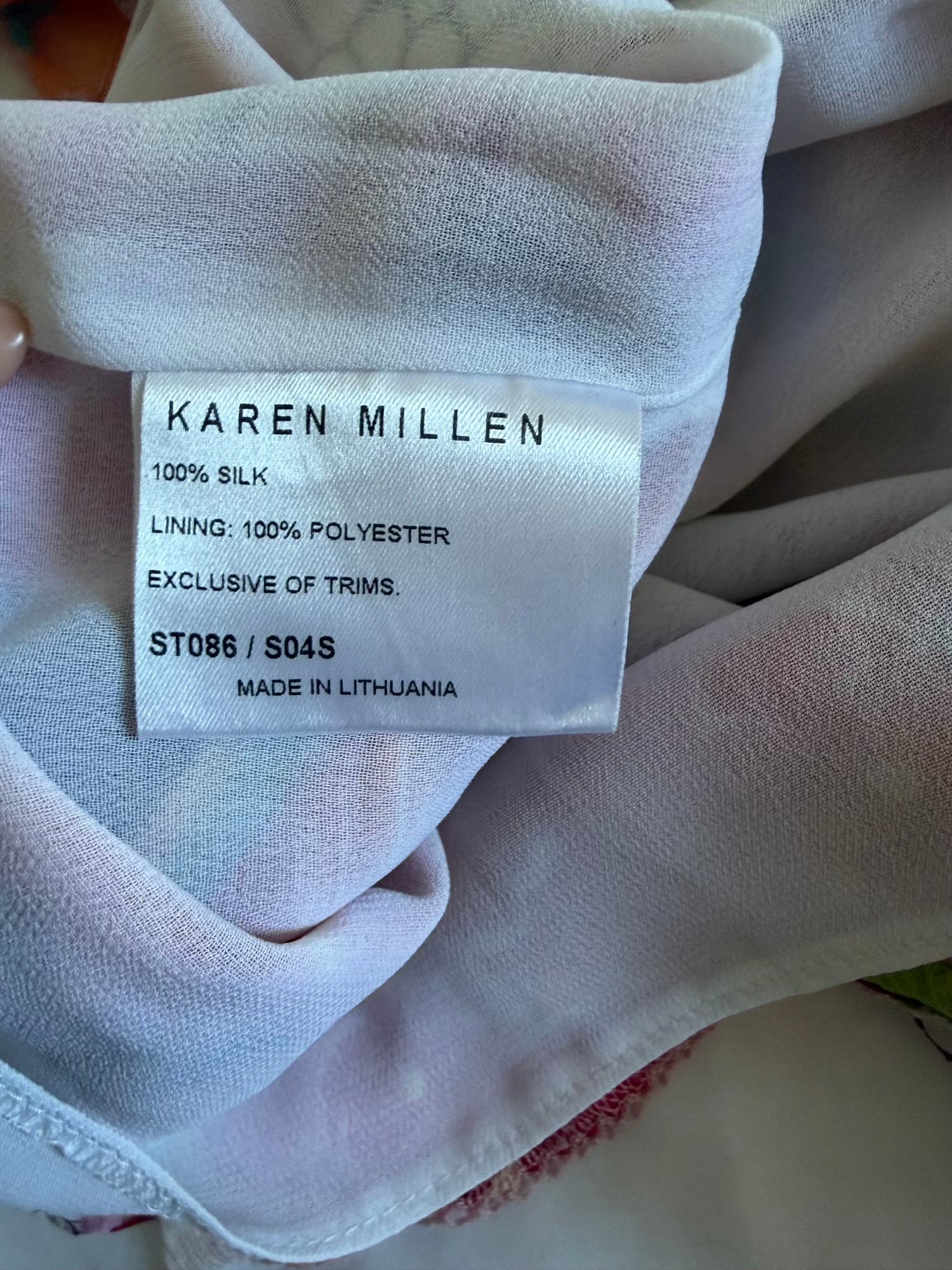Vintage Y2K Karen Millen Silk Mini Skirt with Lace Up Ribbon Detail