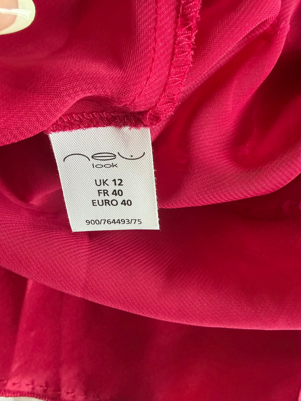 Vintage Y2K hot pink asymmetrical hem ruffle cami with sequin detail