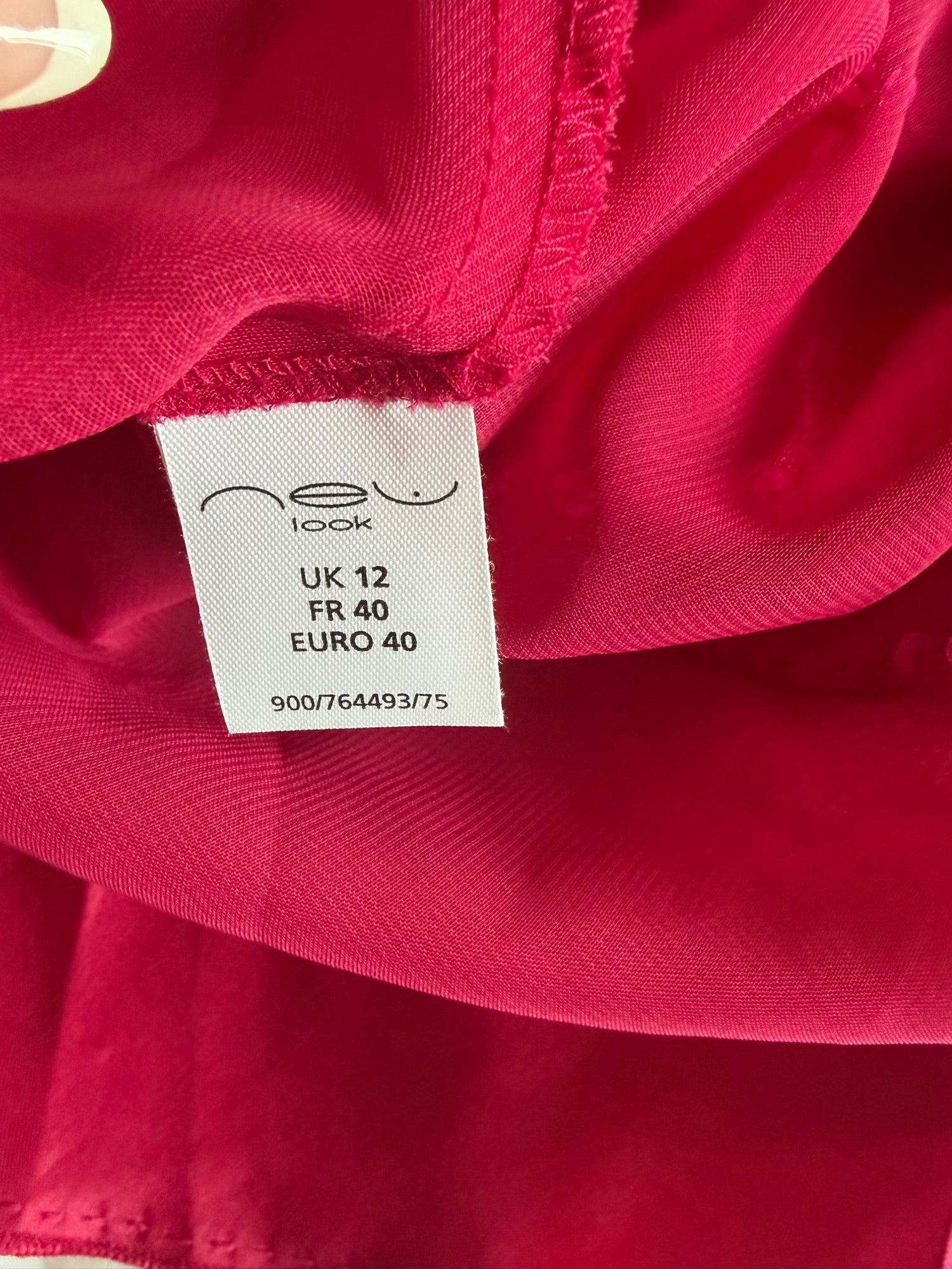 Vintage Y2K hot pink asymmetrical hem ruffle cami with sequin detail