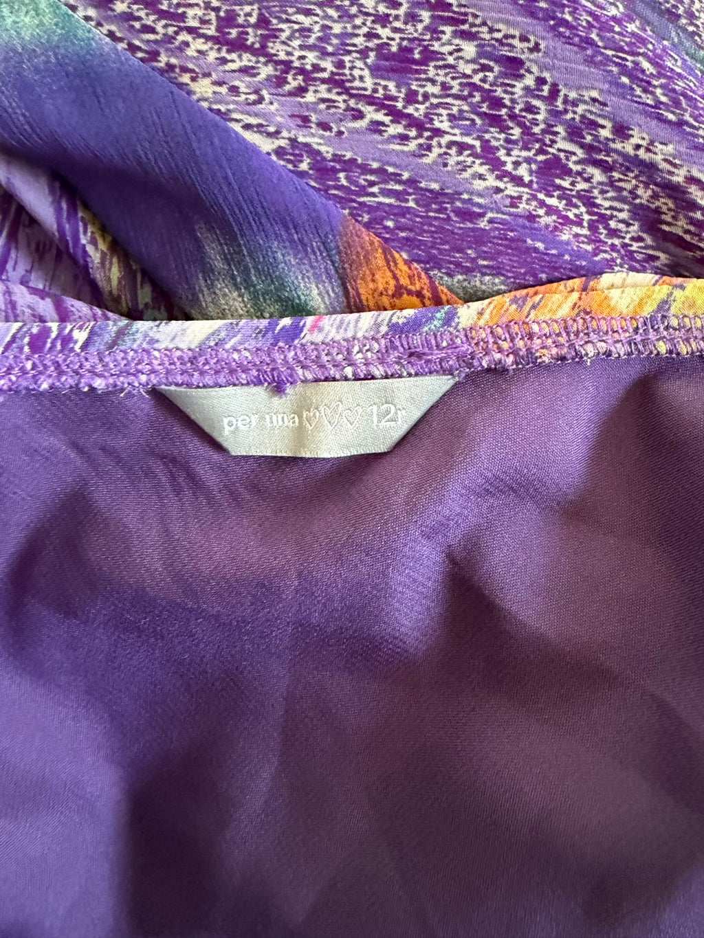 Vintage 1990s Purple Paisley Mermaid Hem Skirt