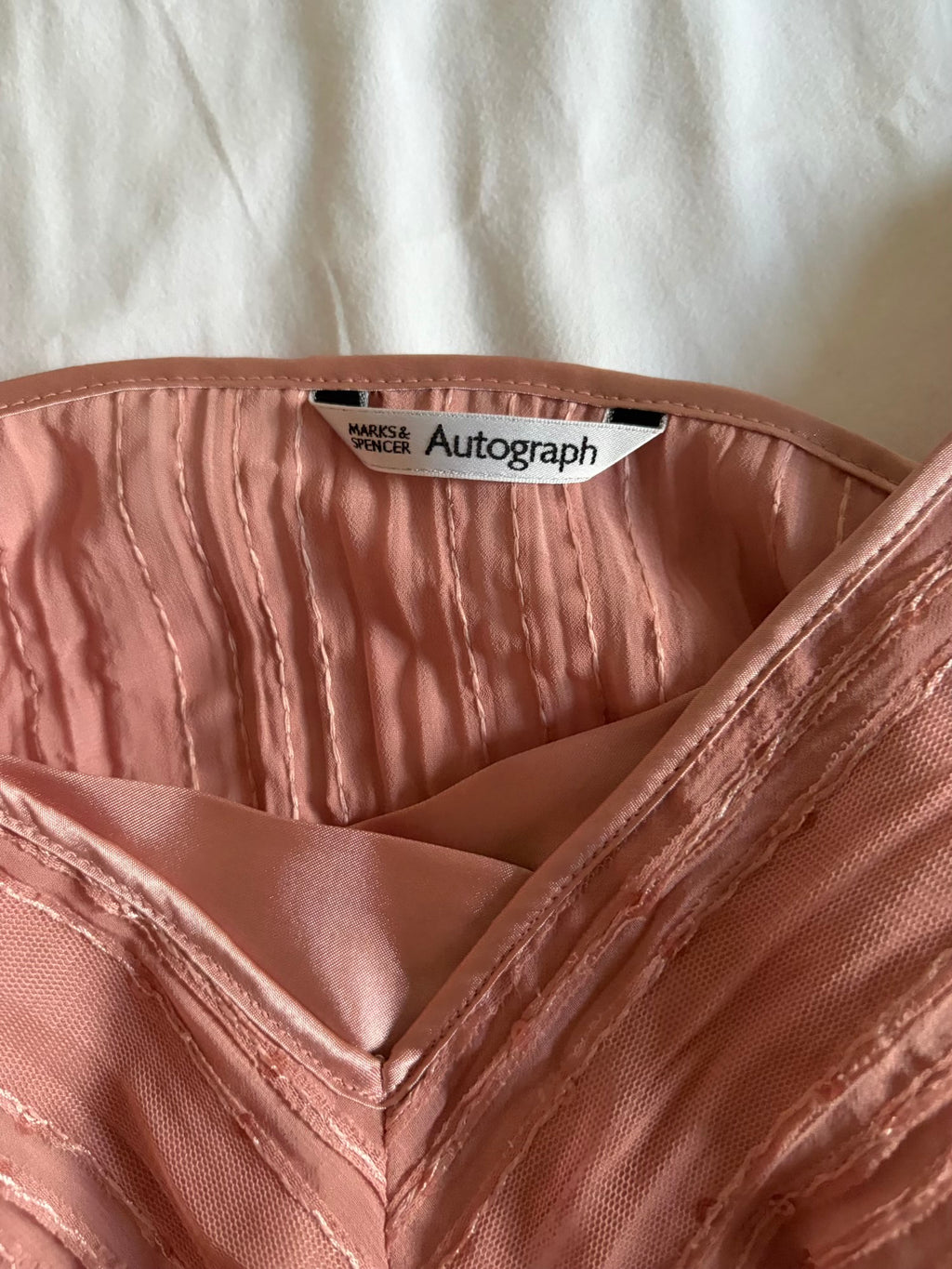 Vintage Y2K dusty pink cami with underbust sequin detail and sequins all over