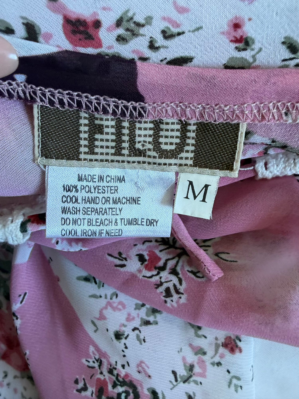 Vintage Y2K Patchwork Floral Asymmetrical Hem Fairy Top