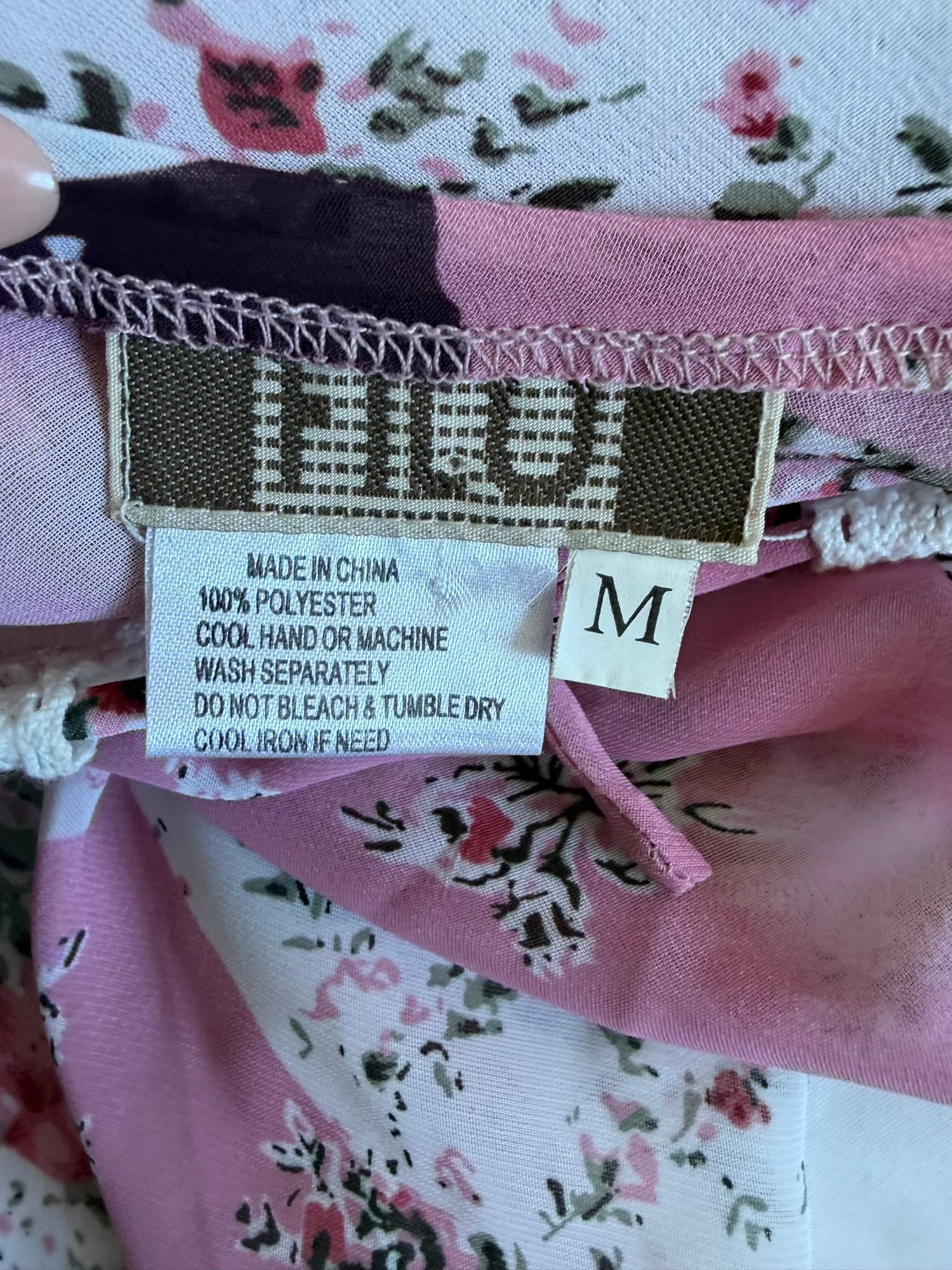 Vintage Y2K Patchwork Floral Asymmetrical Hem Fairy Top