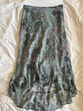 Vintage Y2K Grey Paisley Maxi Skirt with Beaded and Sequin Detail BNWT
