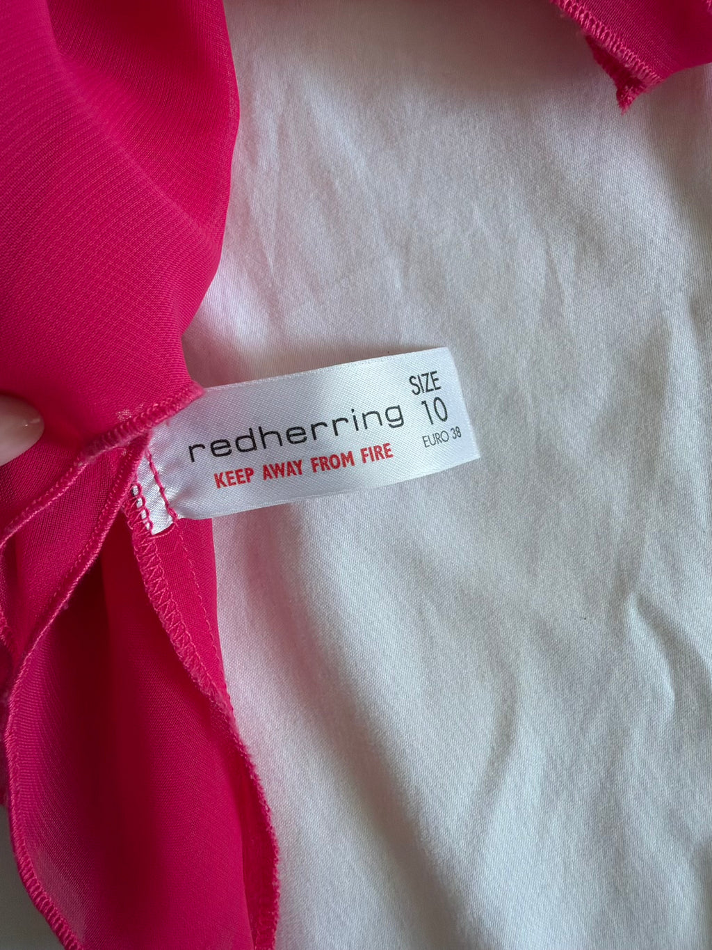 Vintage Y2K Hot Pink Handkerchief Hem Floaty Cami