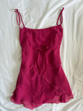 Vintage 1990s Raspberry Pink Layered Cami