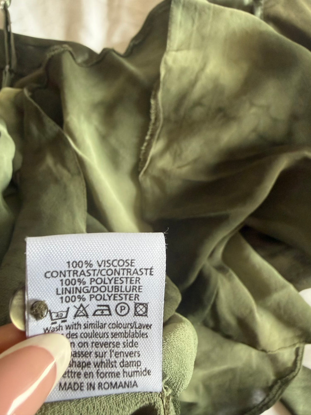 Vintage Y2K green forest fairy grungy tie back cami