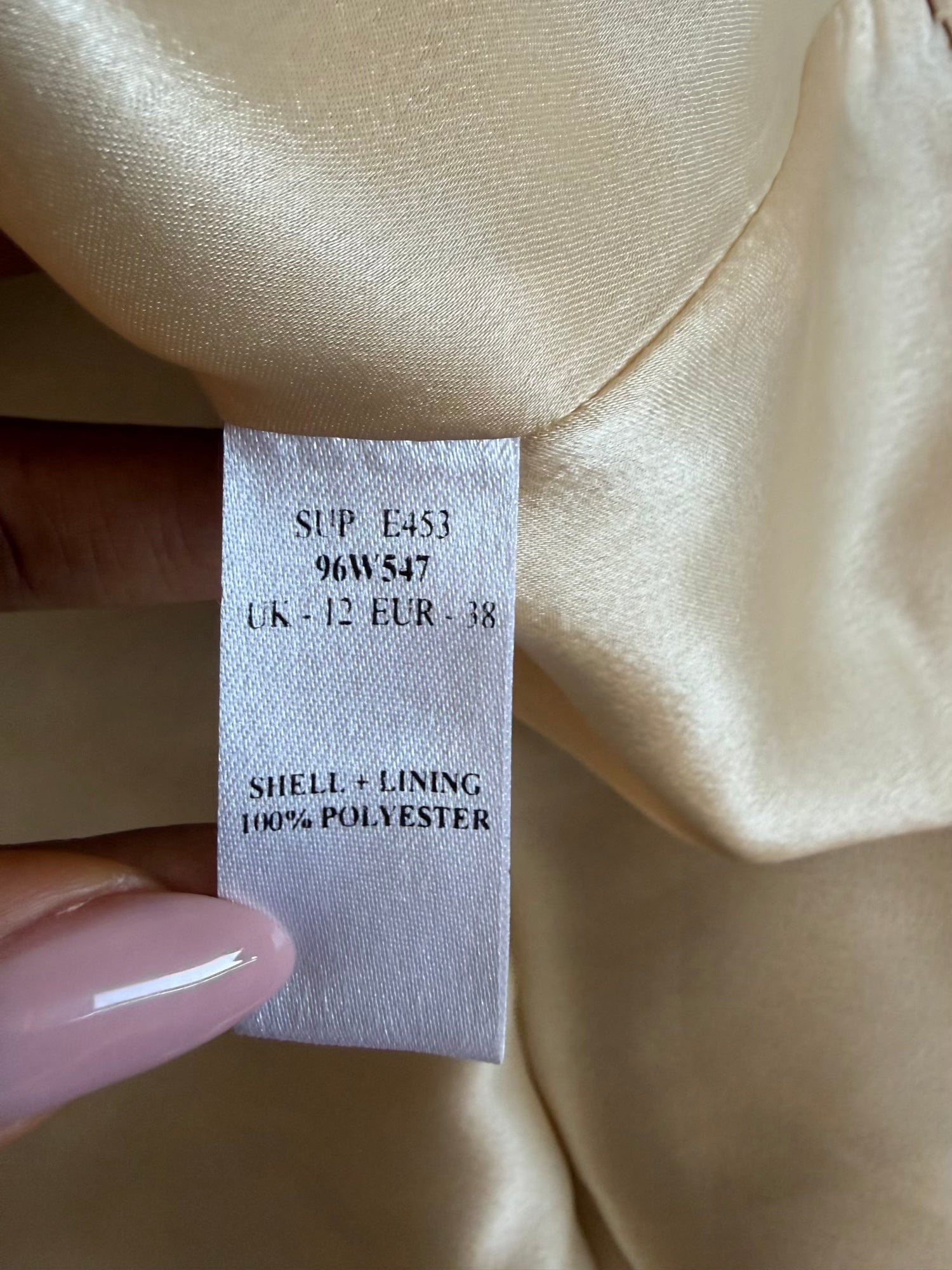 Vintage 1990s archival style champagne and brown ruffle asymmetrical hem fairy skirt