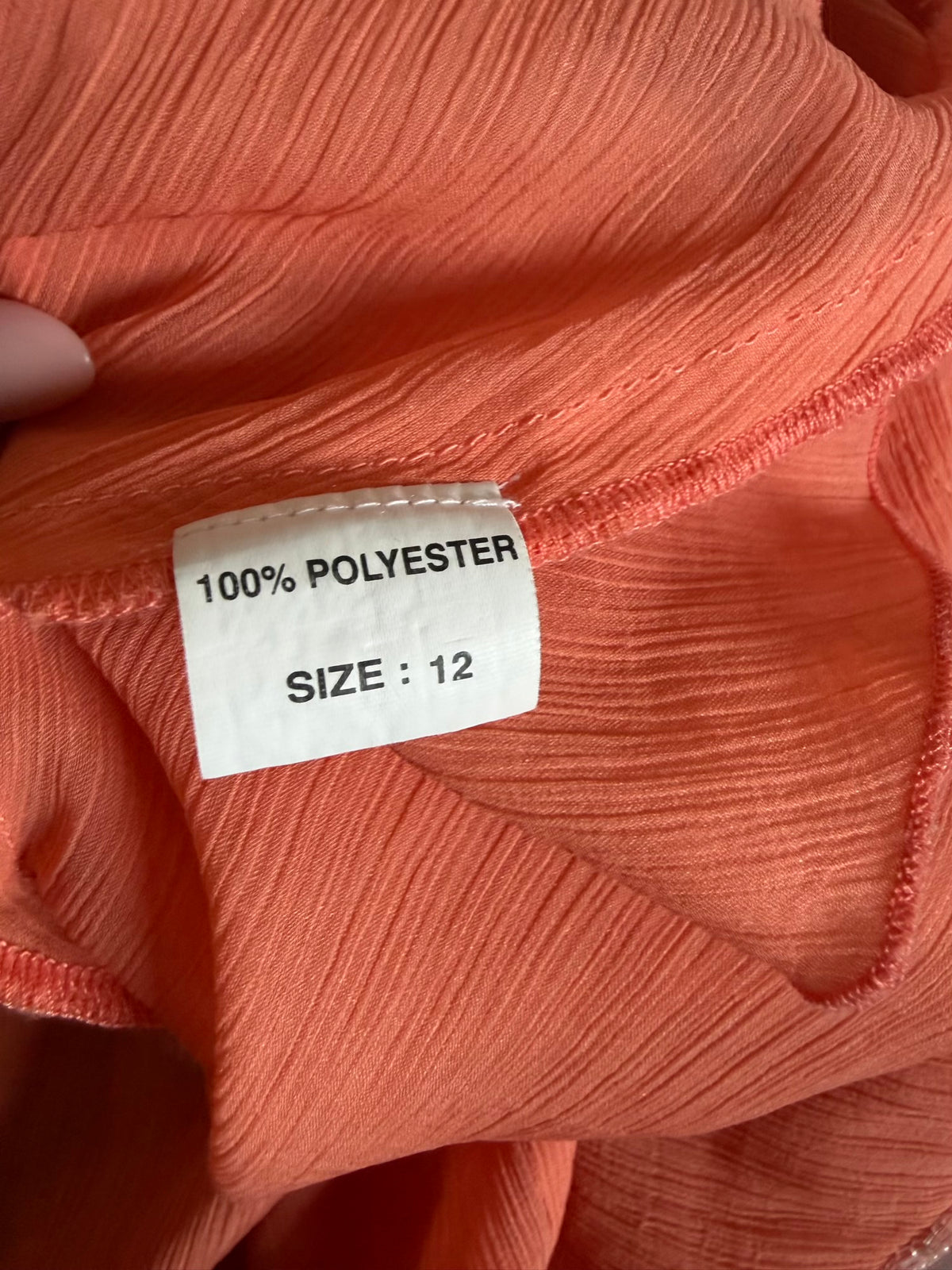 Vintage Y2K Coral Handkerchief Hem Sequin and Beaded Cami