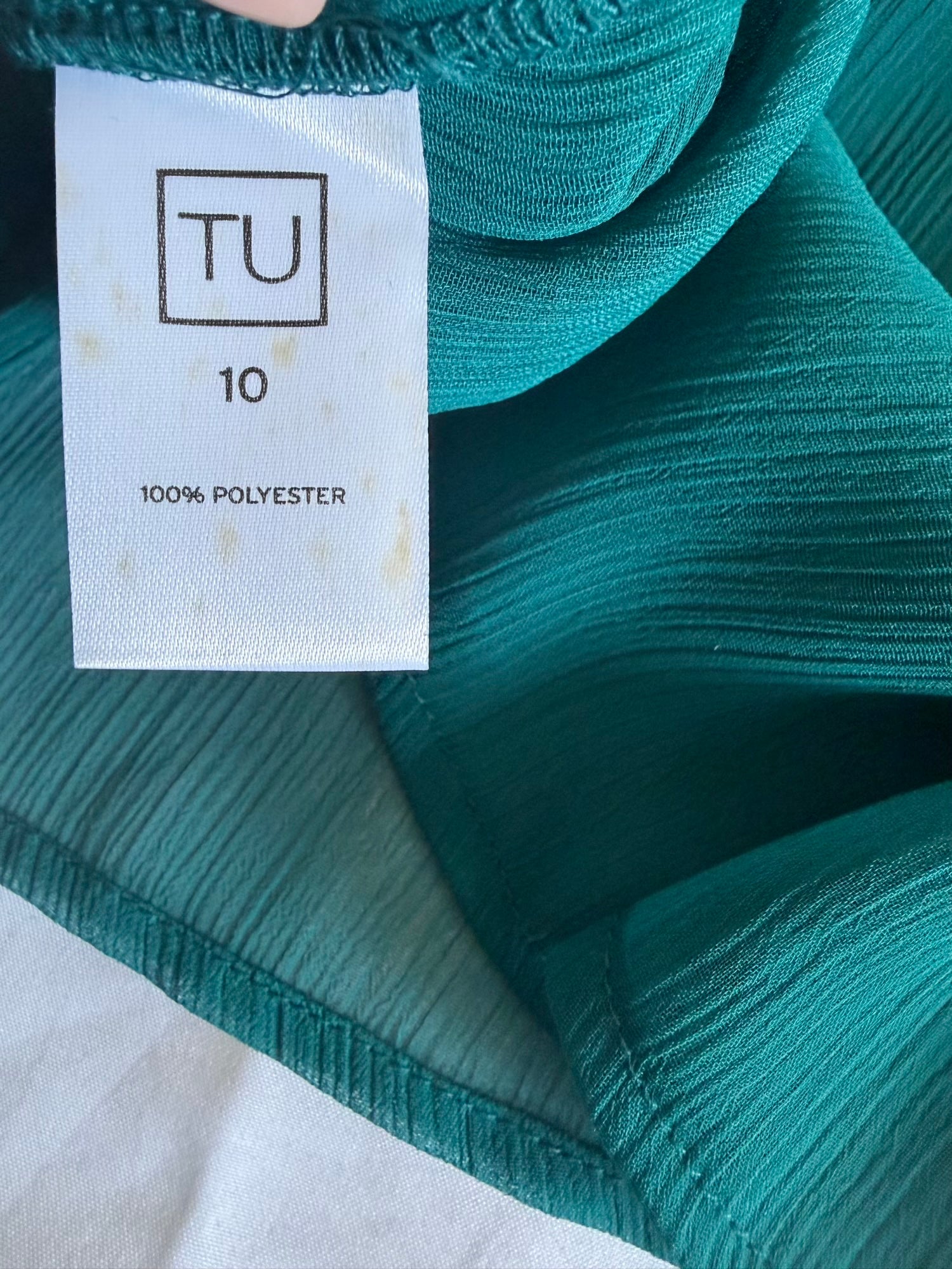 Vintage Y2K Teal Sequin Top with Side Ties