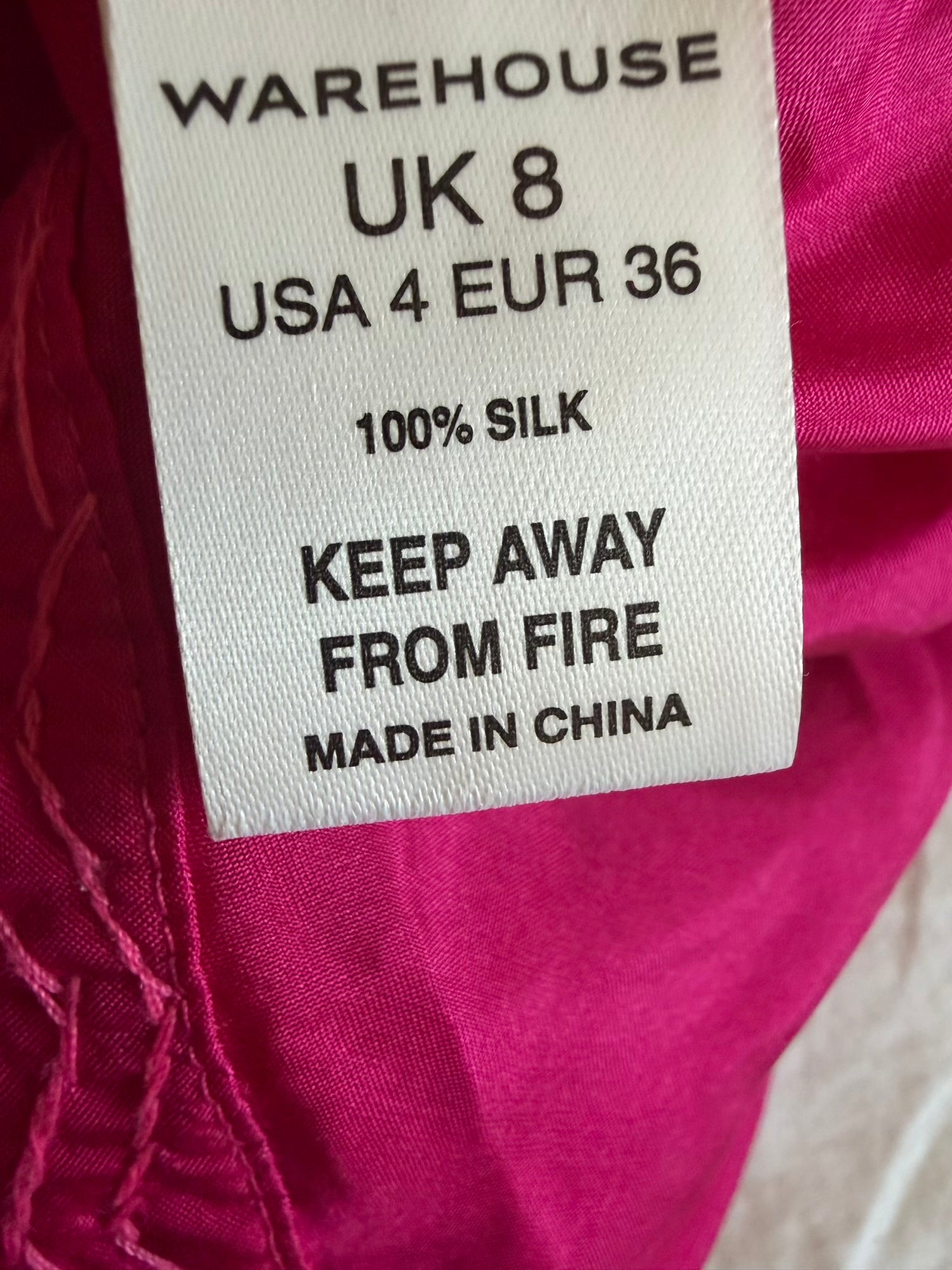 Vintage Y2K cerise silk halterneck cami with beaded and sequin detail with key hole
