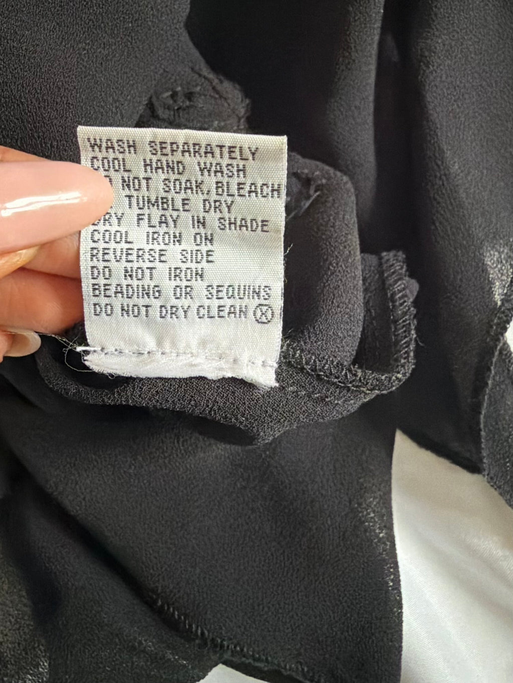 Vintage 1990s Black Handkerchief Hem Cami with Iridescent Green Sequins