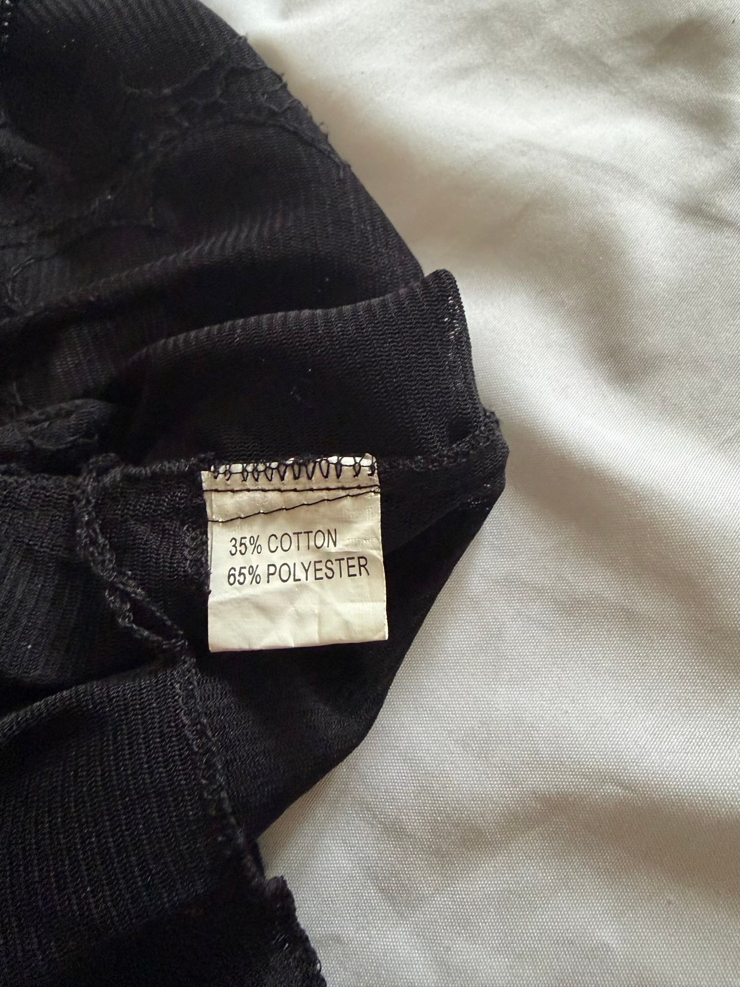 Vintage Y2K Black Handkerchief Hem Beaded and Sequin Cami