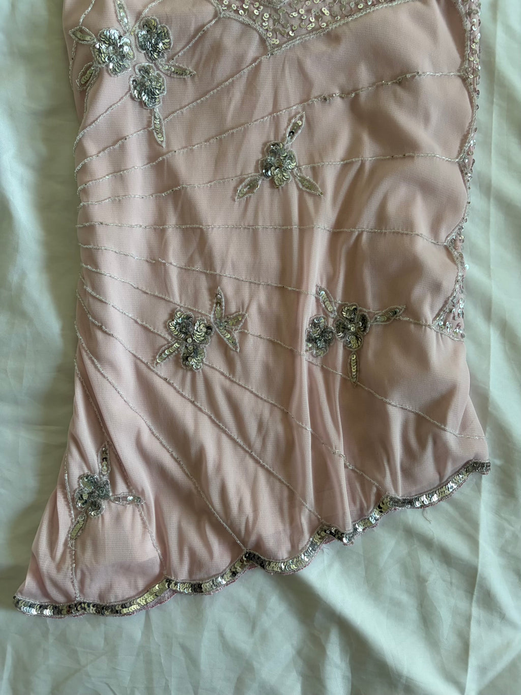 Vintage Y2K Viral Baby Sequin and Beaded Cami