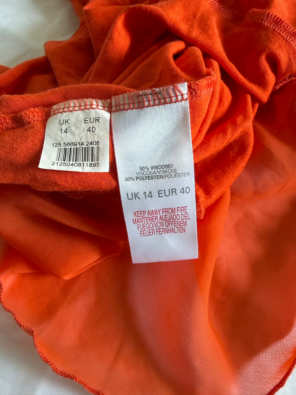 Vintage Y2K Orange Dragonfly Embellished Cami