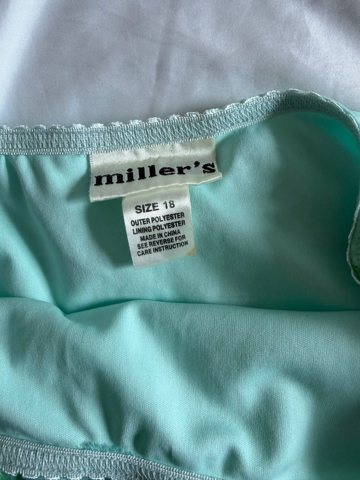 Vintage 1990s Turquoise and Green Floral Midi Skirt