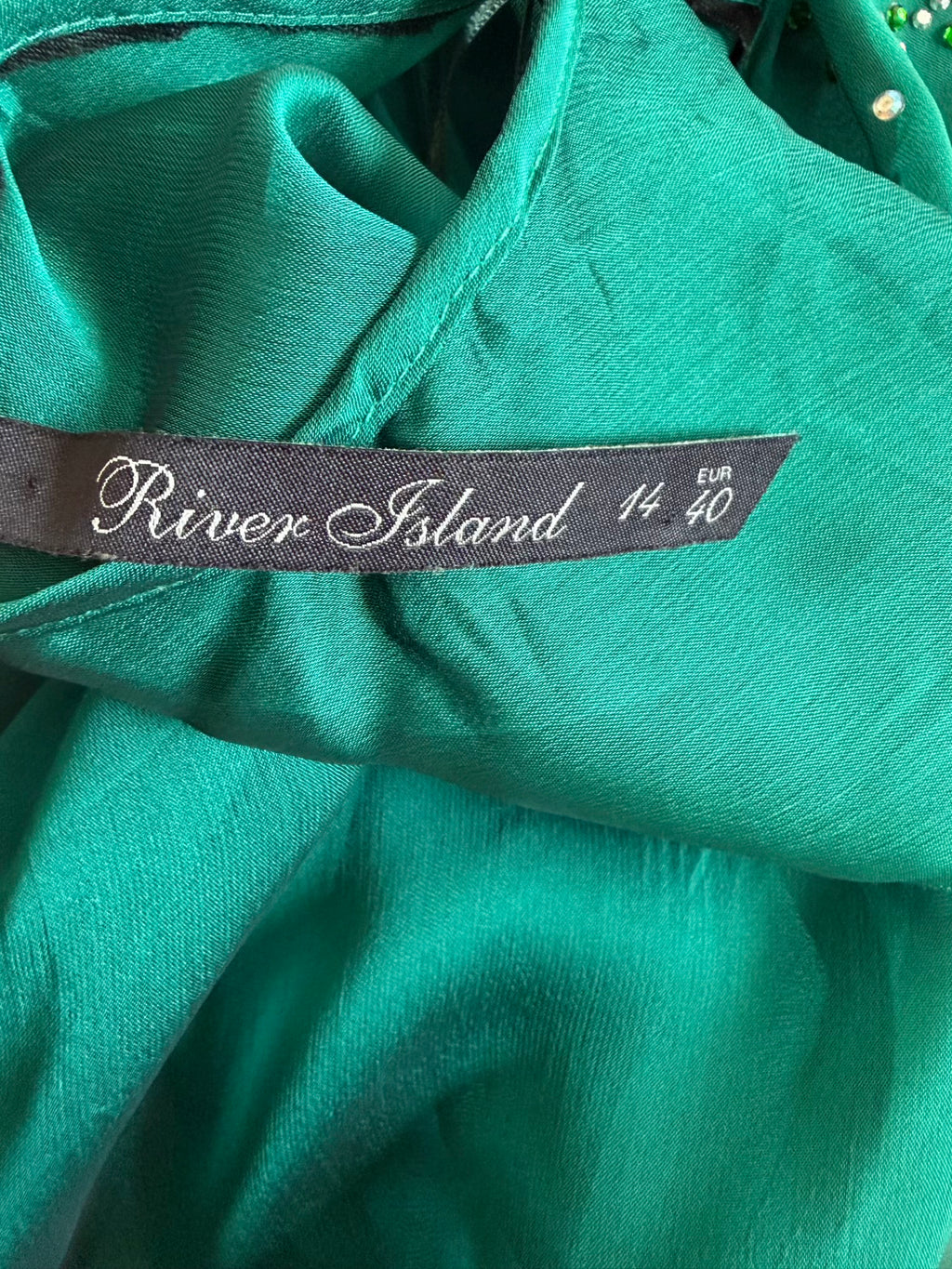 Vintage Y2K Teal Fairy Sheer Mini Asymmetrical Hem Dress with Lace and Sequins