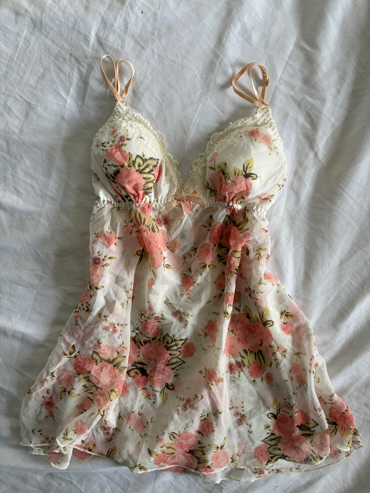 Vintage 1990s Japanese Floral Floaty Babydoll